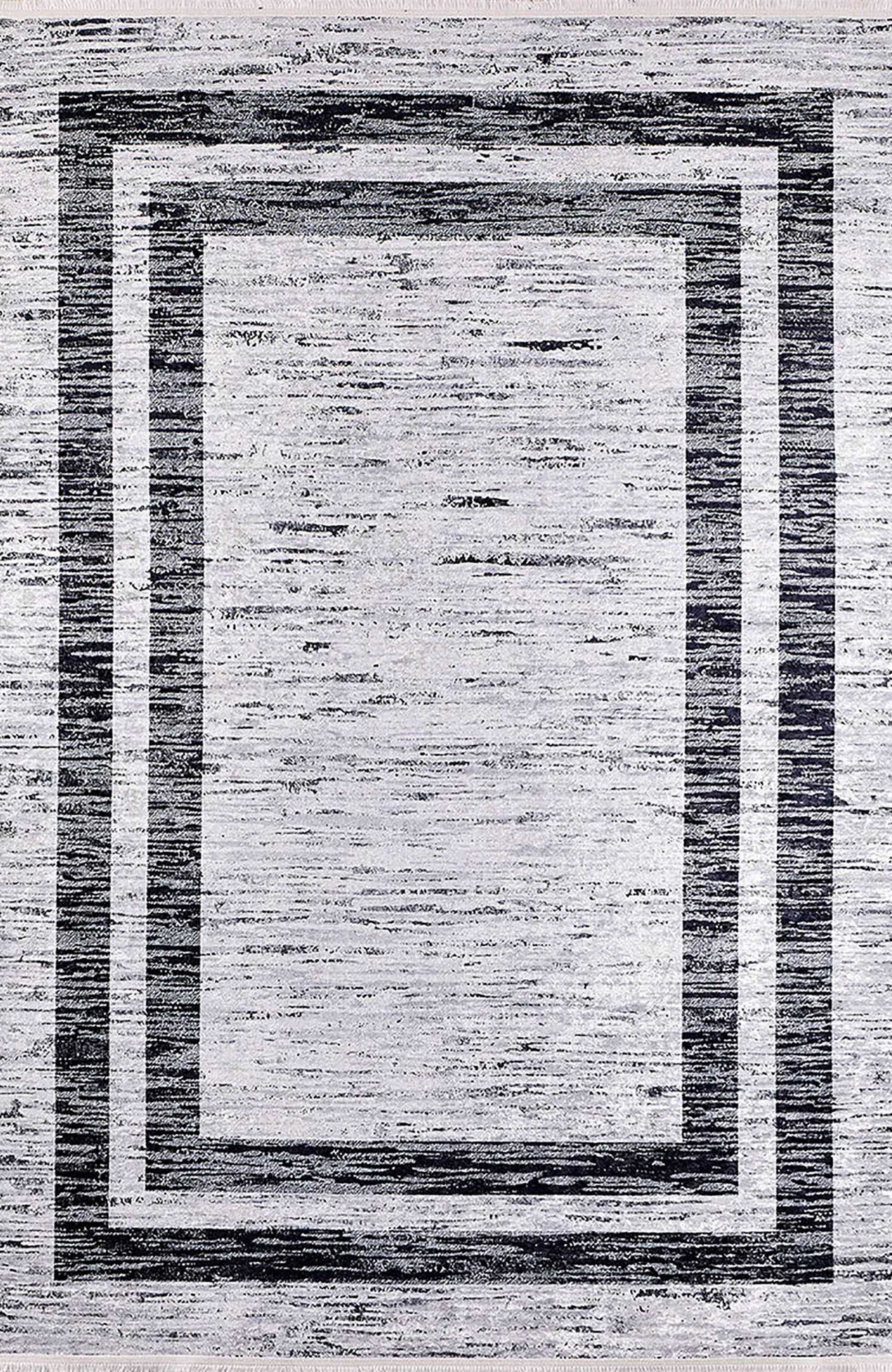 Rosalie Geometric Border Abstract Rug