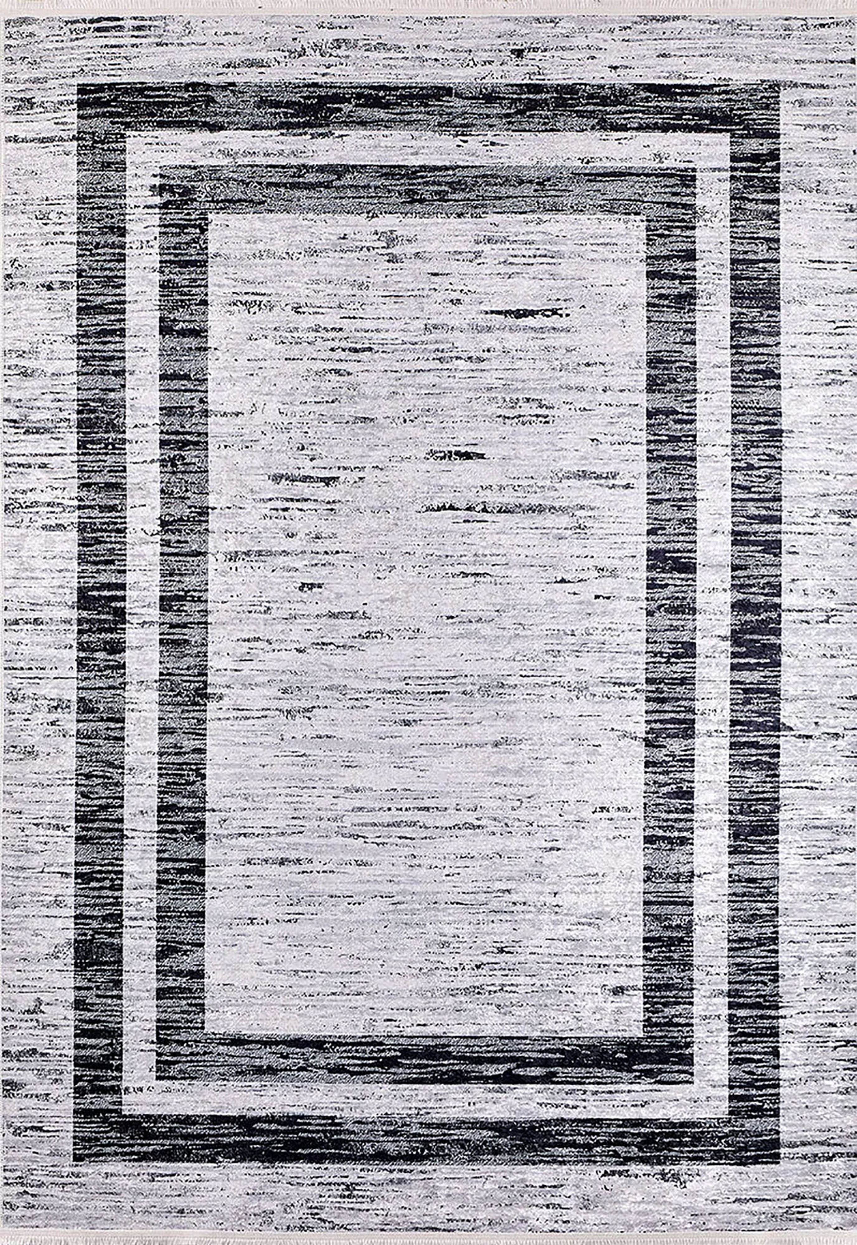 Rosalie Geometric Border Abstract Rug