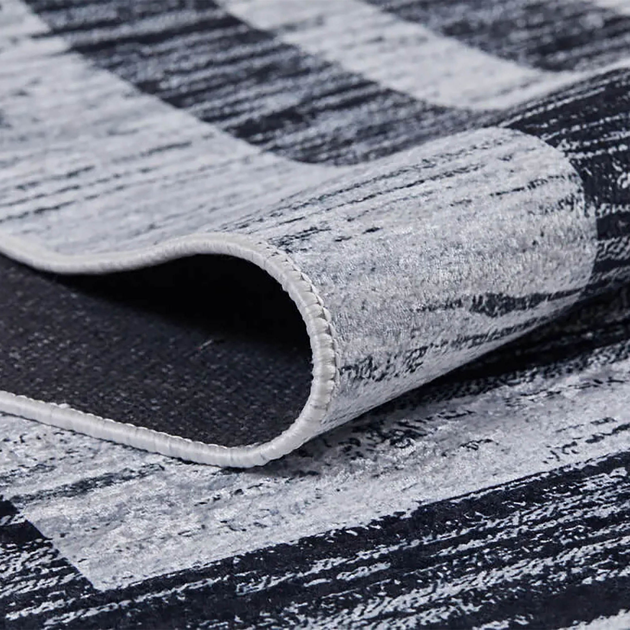 Rosalie Geometric Border Abstract Rug