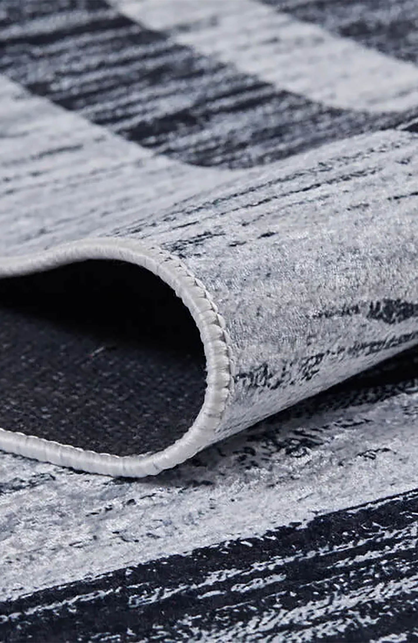 Rosalie Geometric Border Abstract Rug