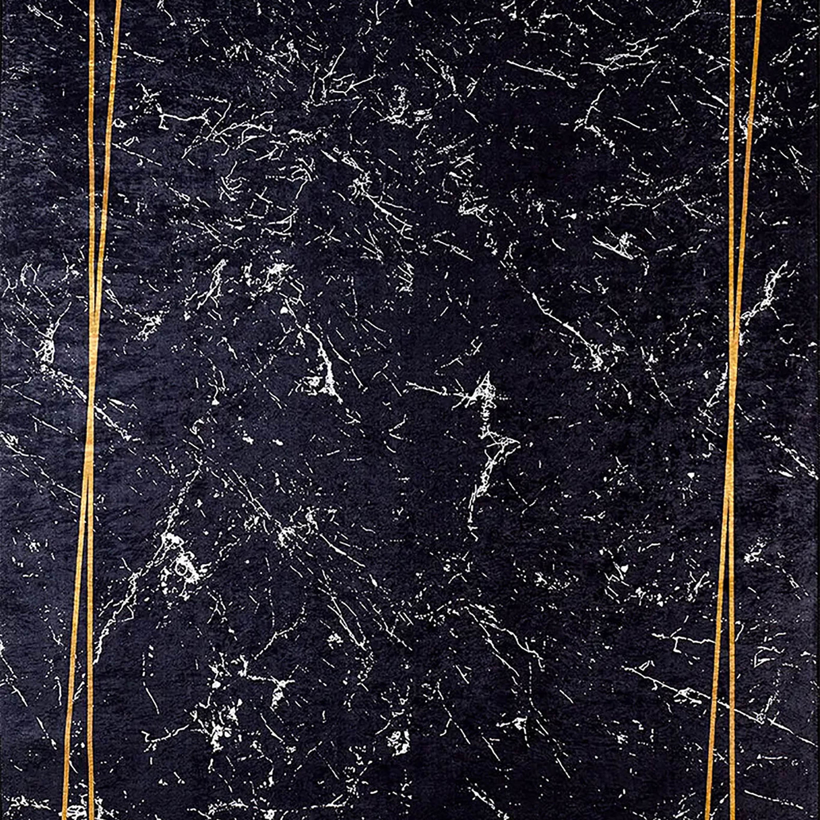 Lilah Geometric Marble Border Modern Rug