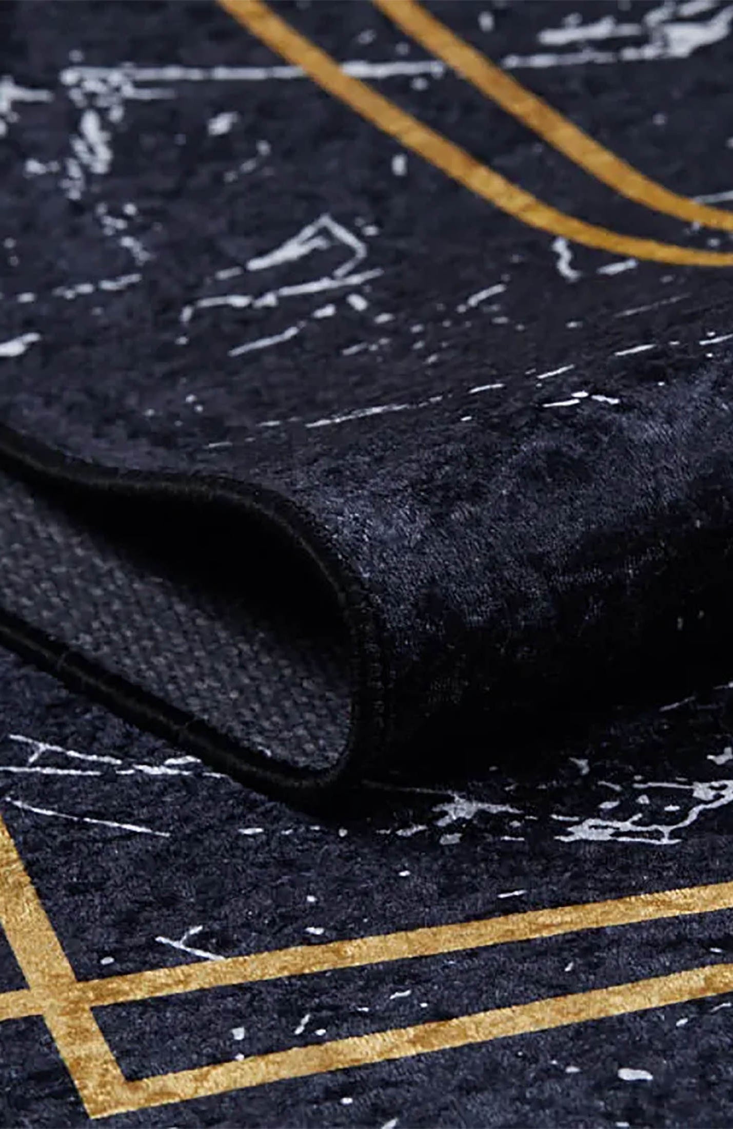 Lilah Geometric Marble Border Modern Rug