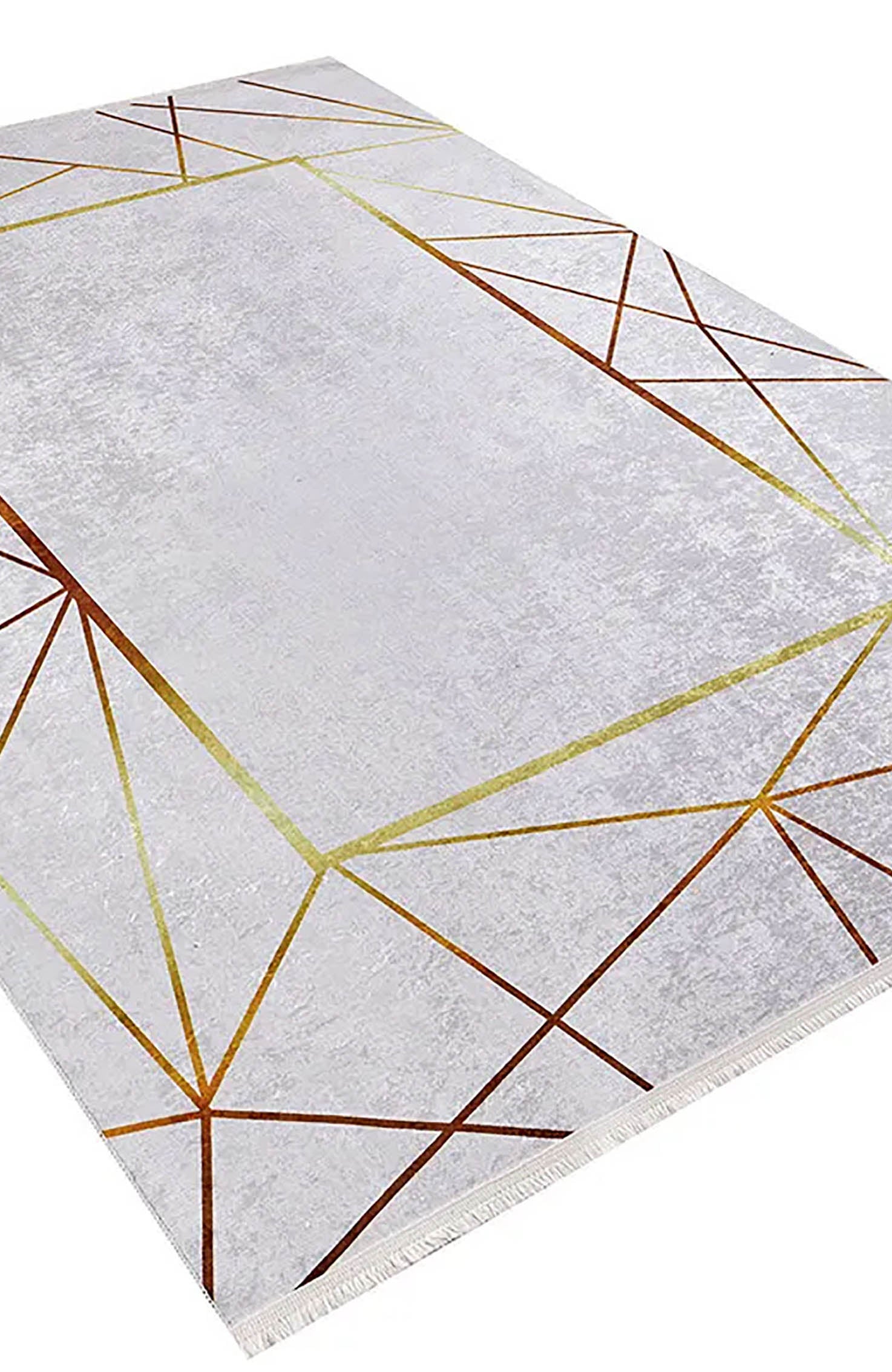 Mikaela Geometric Border Modern Home Decor Rug