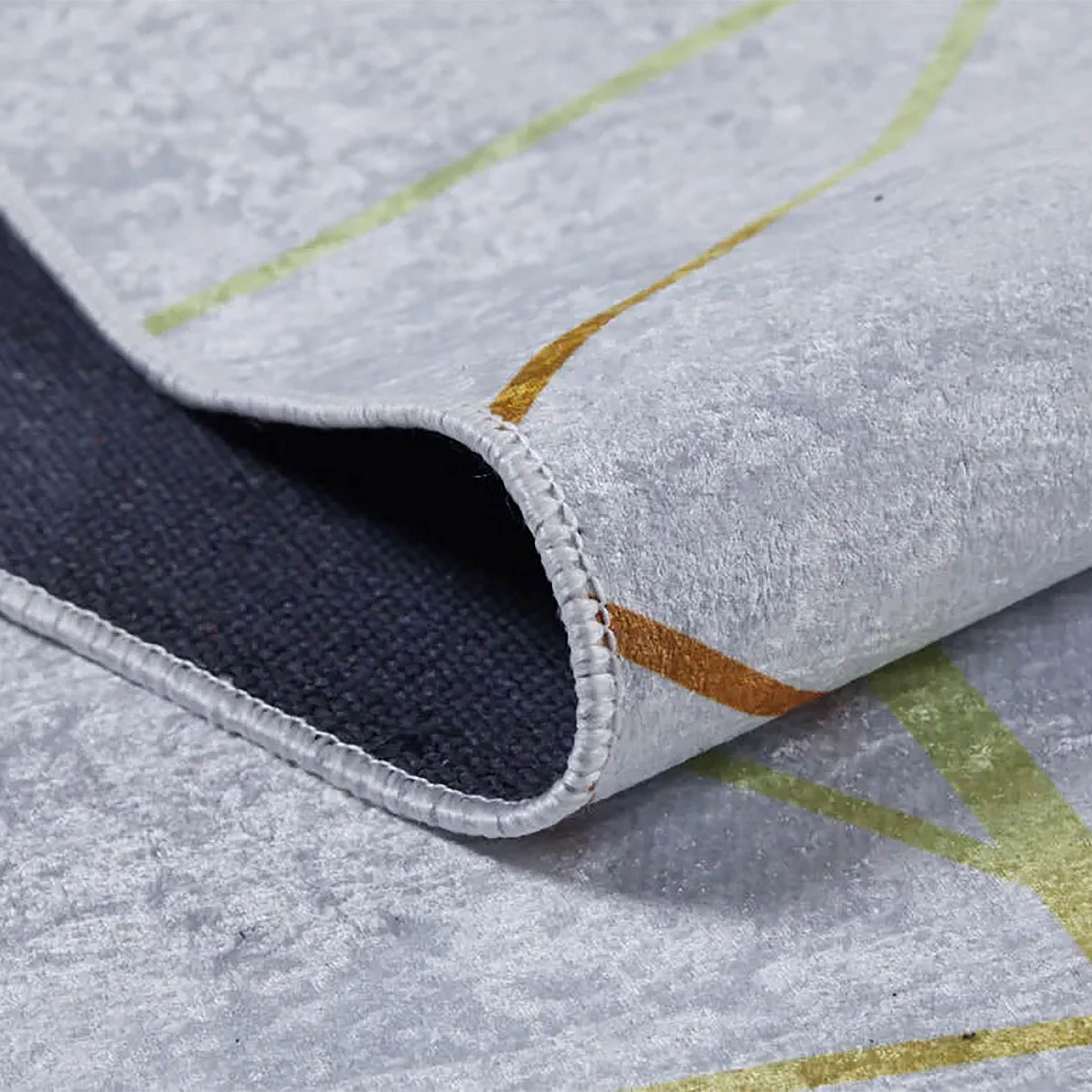 Mikaela Geometric Border Modern Home Decor Rug