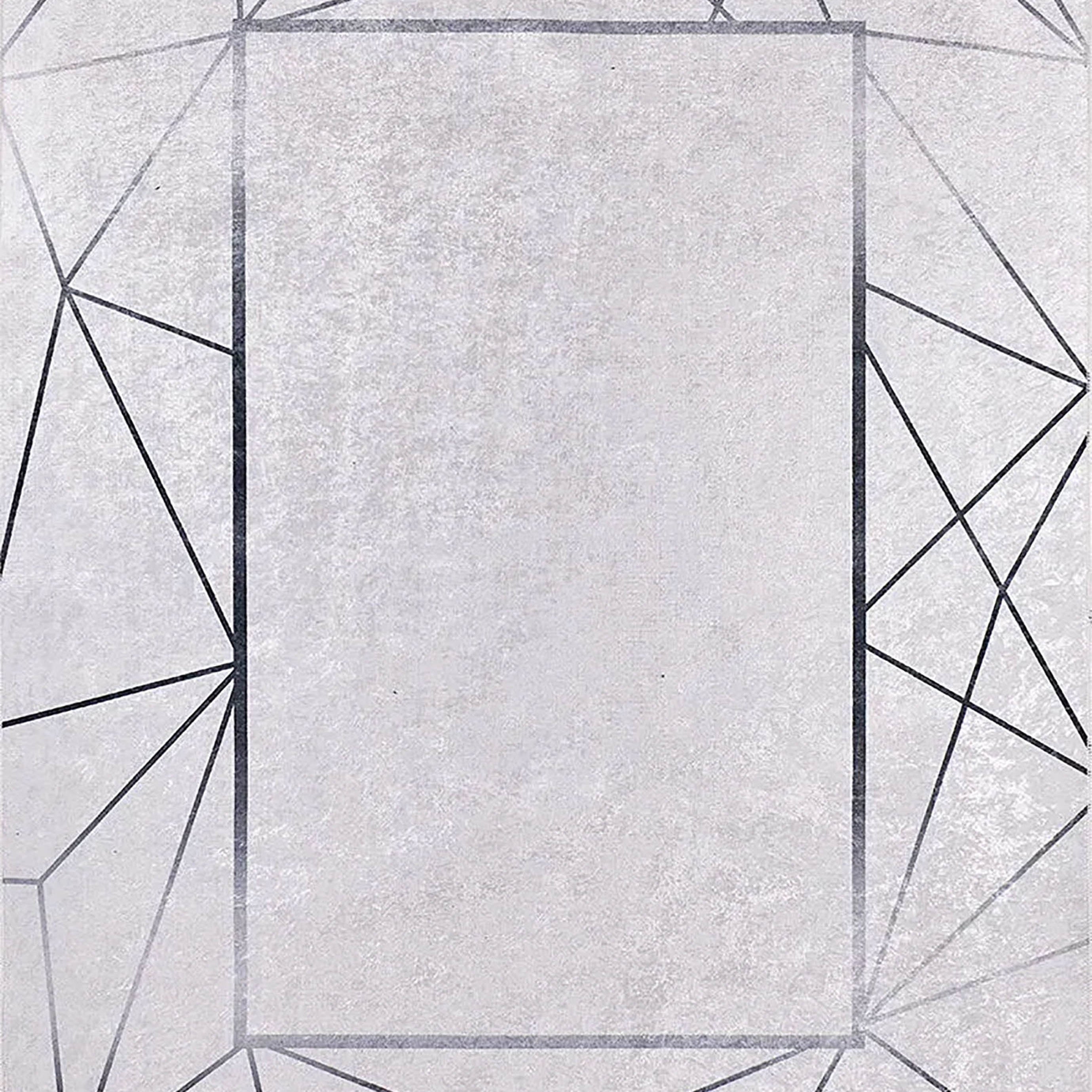 Naya Geometric Border Modern Home Decor Rug