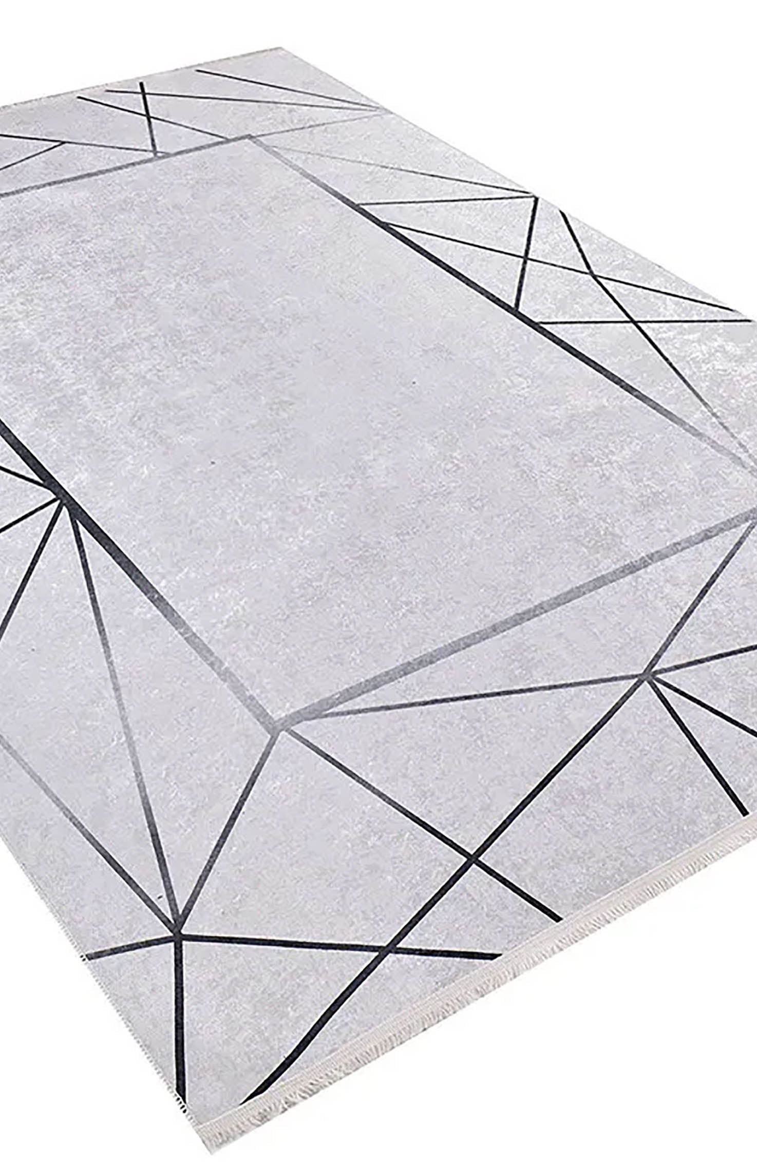 Naya Geometric Border Modern Home Decor Rug