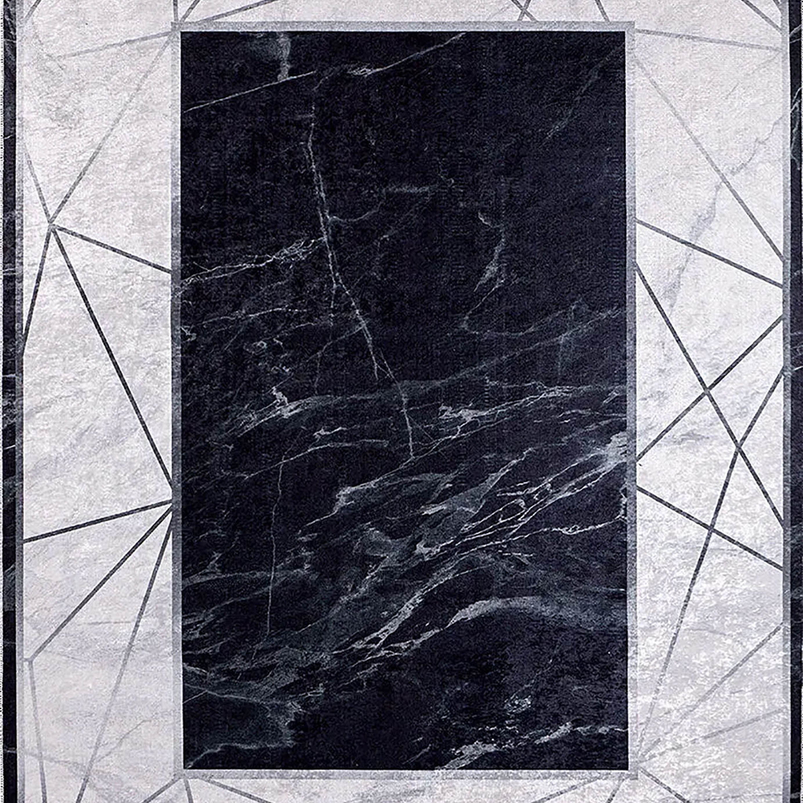 Iliana Geometric Border Modern Home Decor Rug