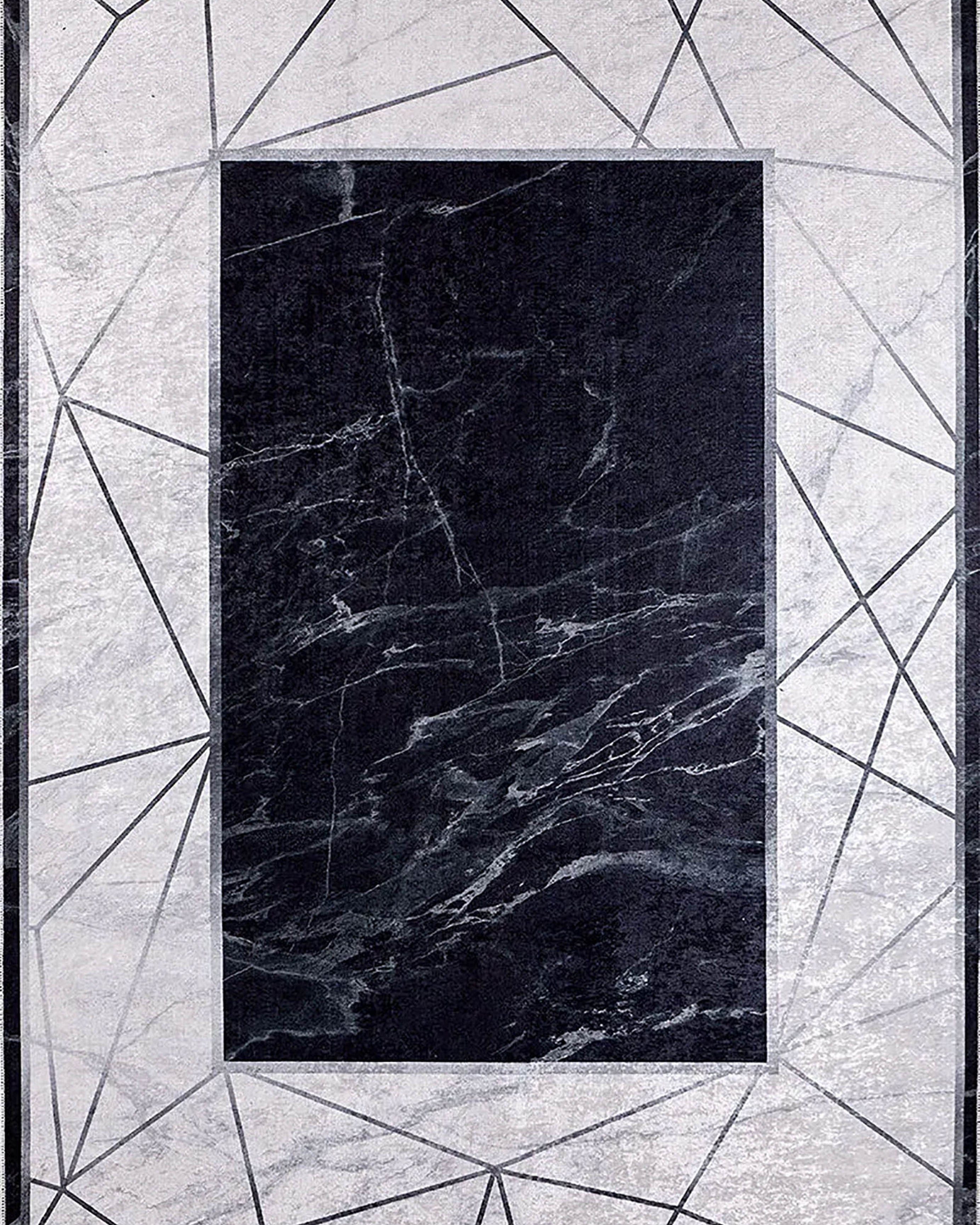 Iliana Geometric Border Modern Home Decor Rug