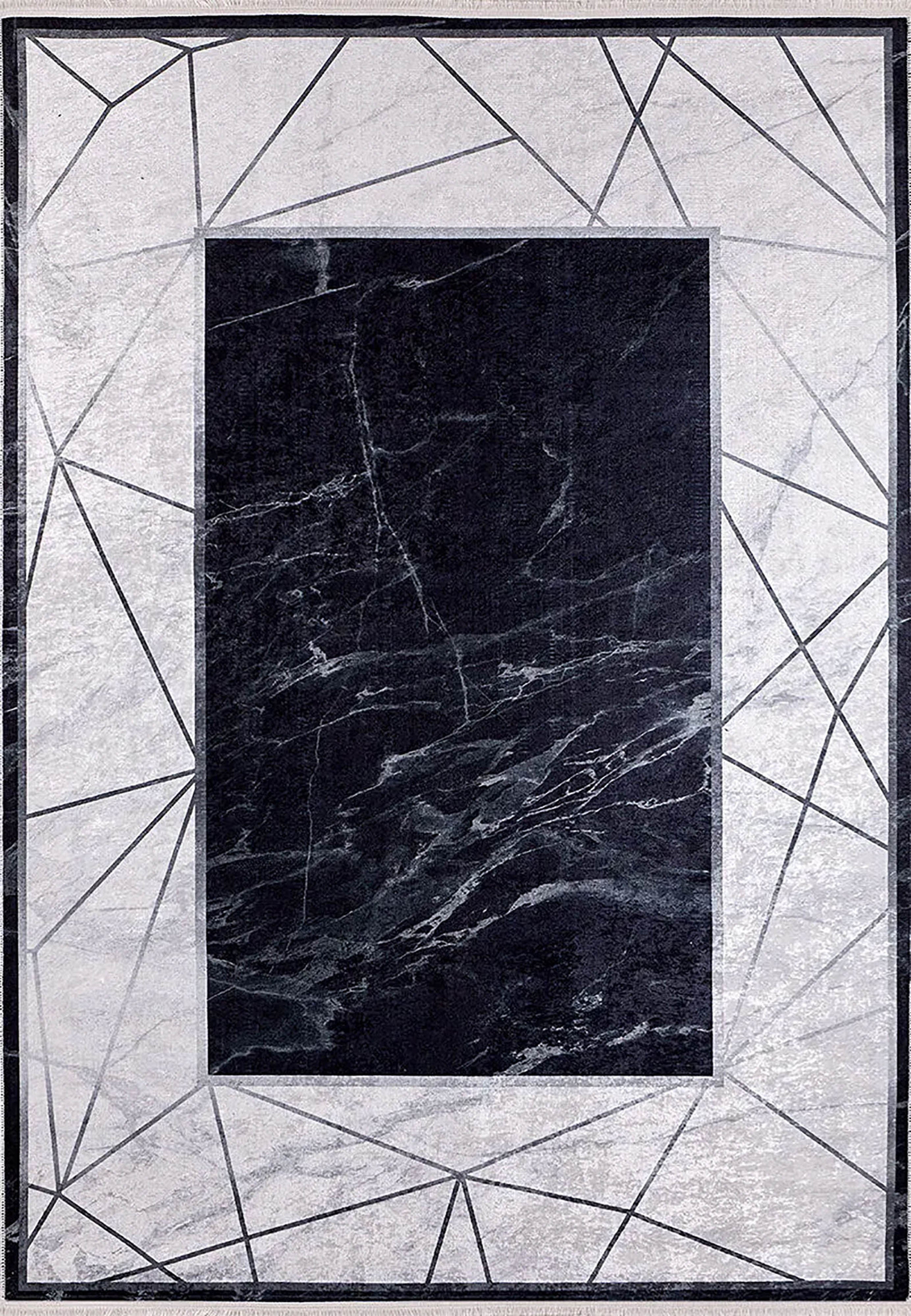 Iliana Geometric Border Modern Home Decor Rug