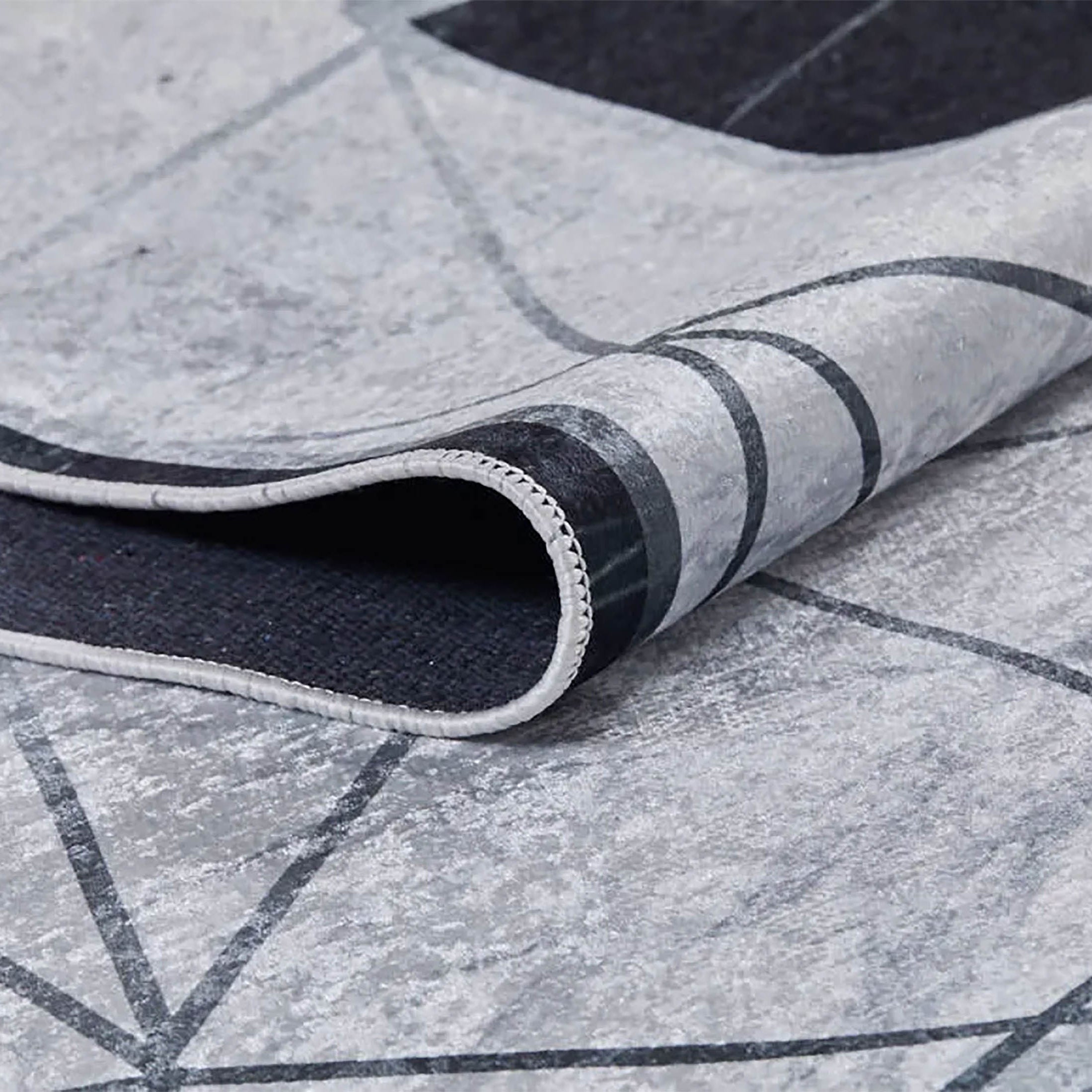 Iliana Geometric Border Modern Home Decor Rug