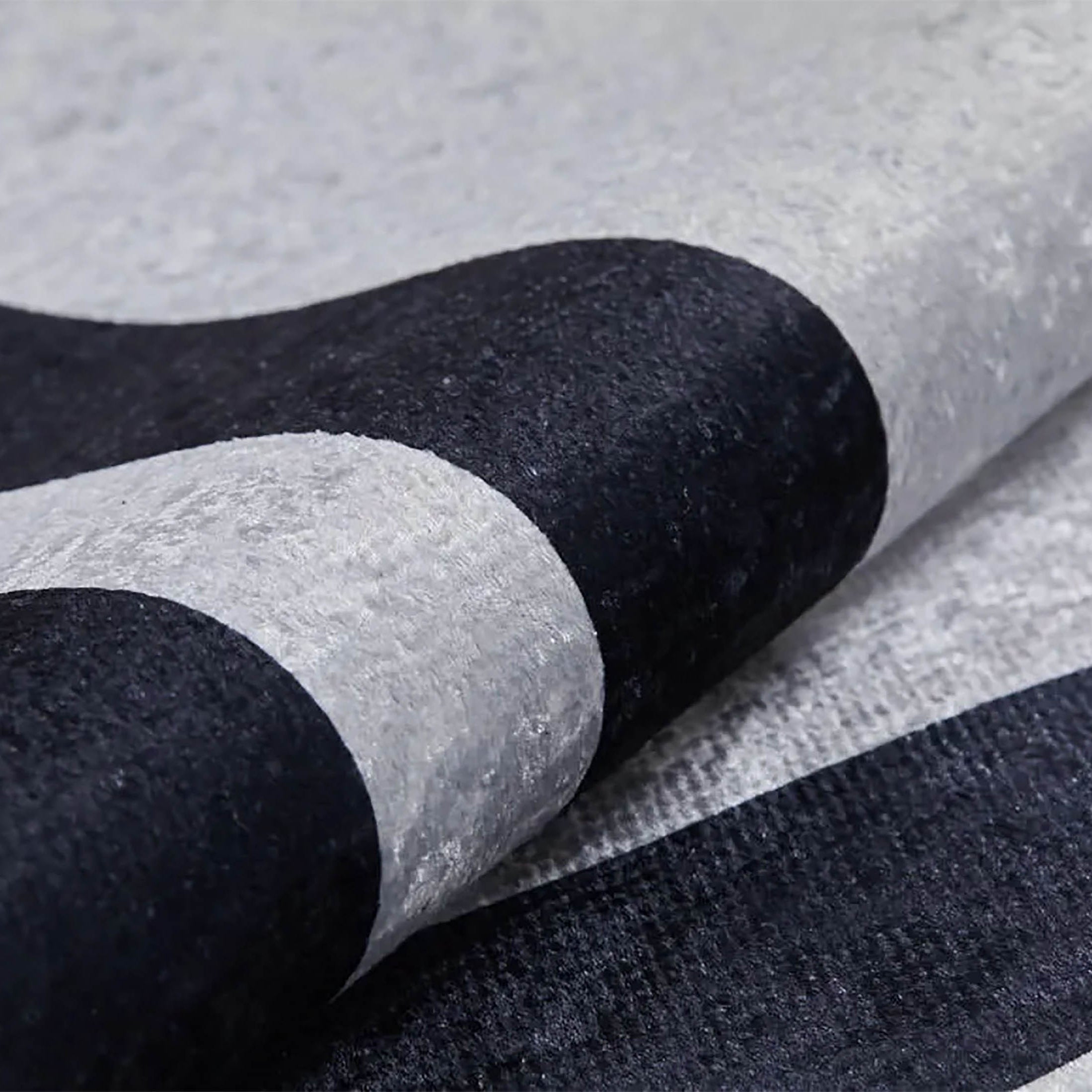 Lola Geometric Gray Black Luxury Bordered Rug