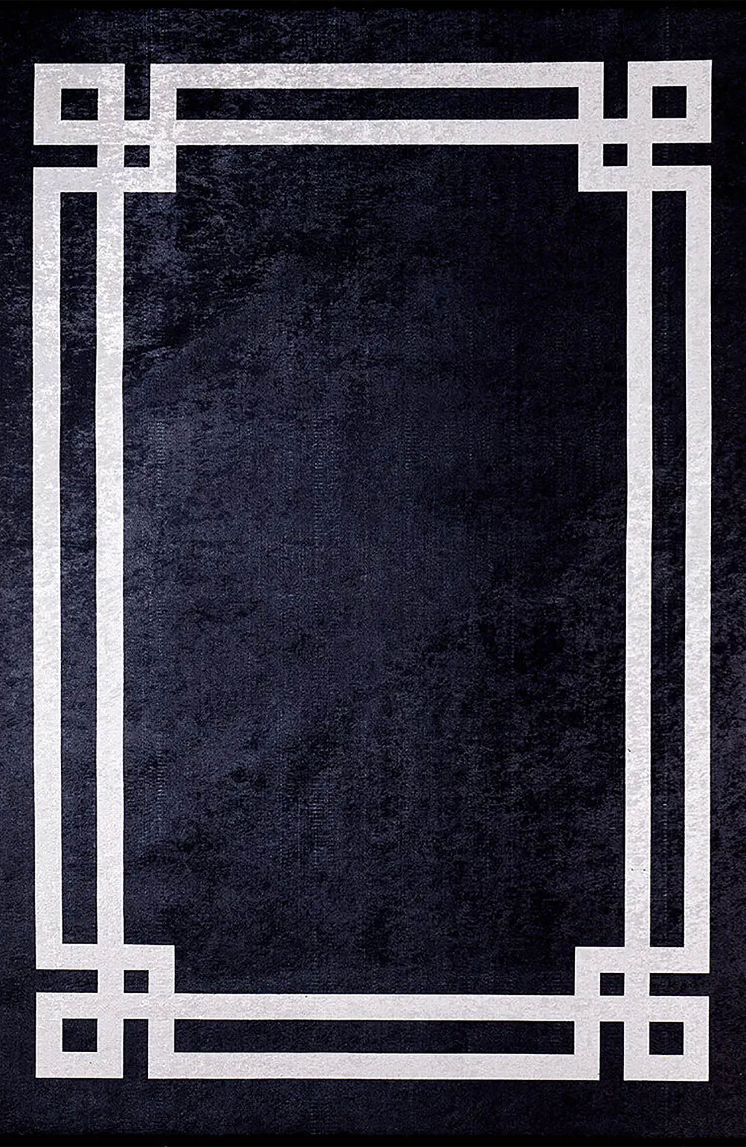 Kinsley Geometric Black Rug