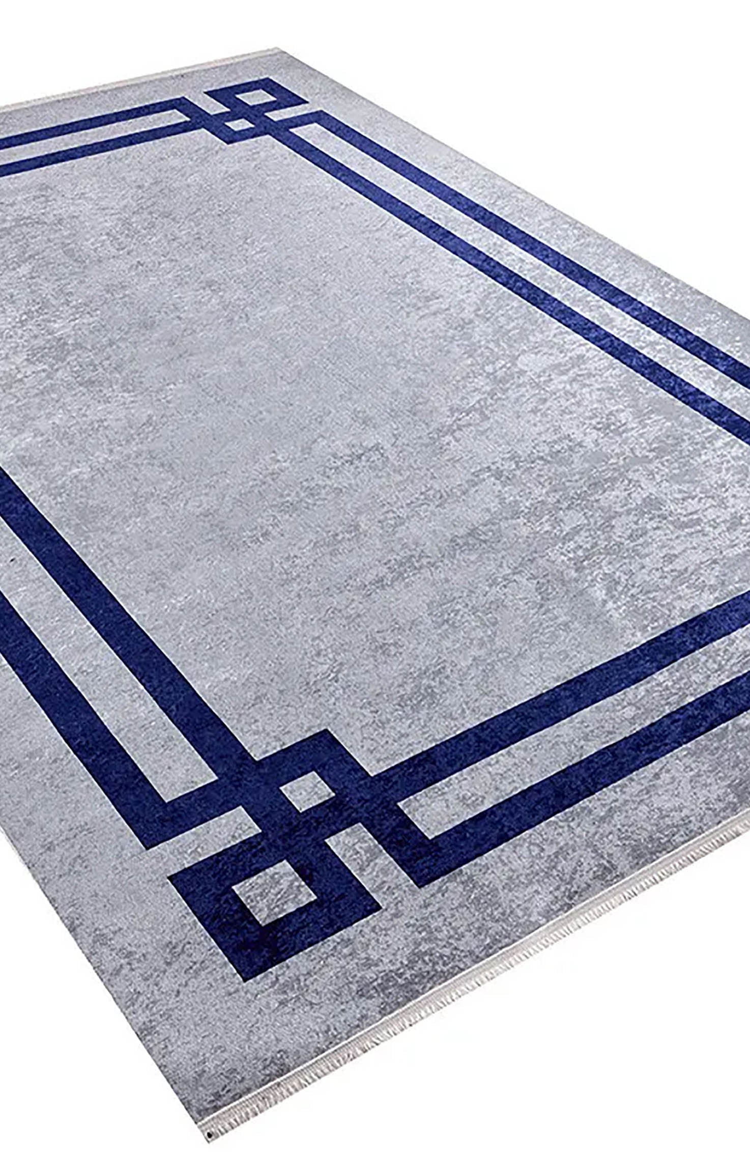 Georgia Geometric Gray Blue Rug