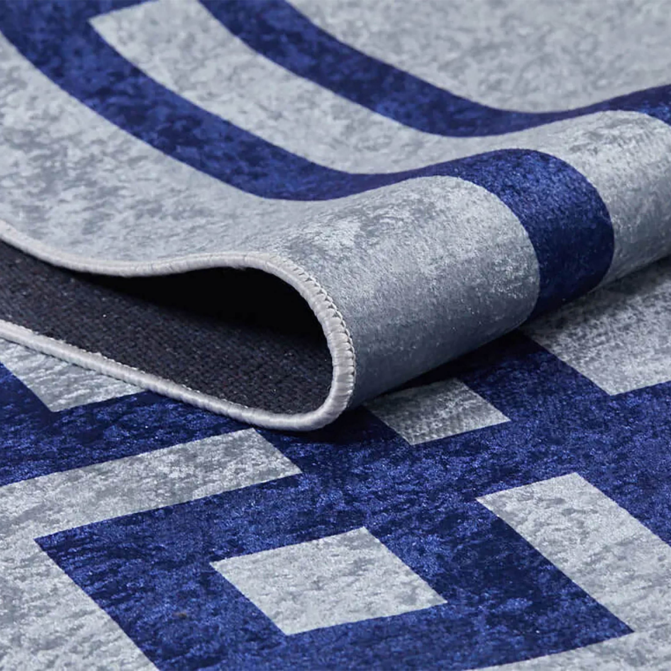 Georgia Geometric Gray Blue Rug