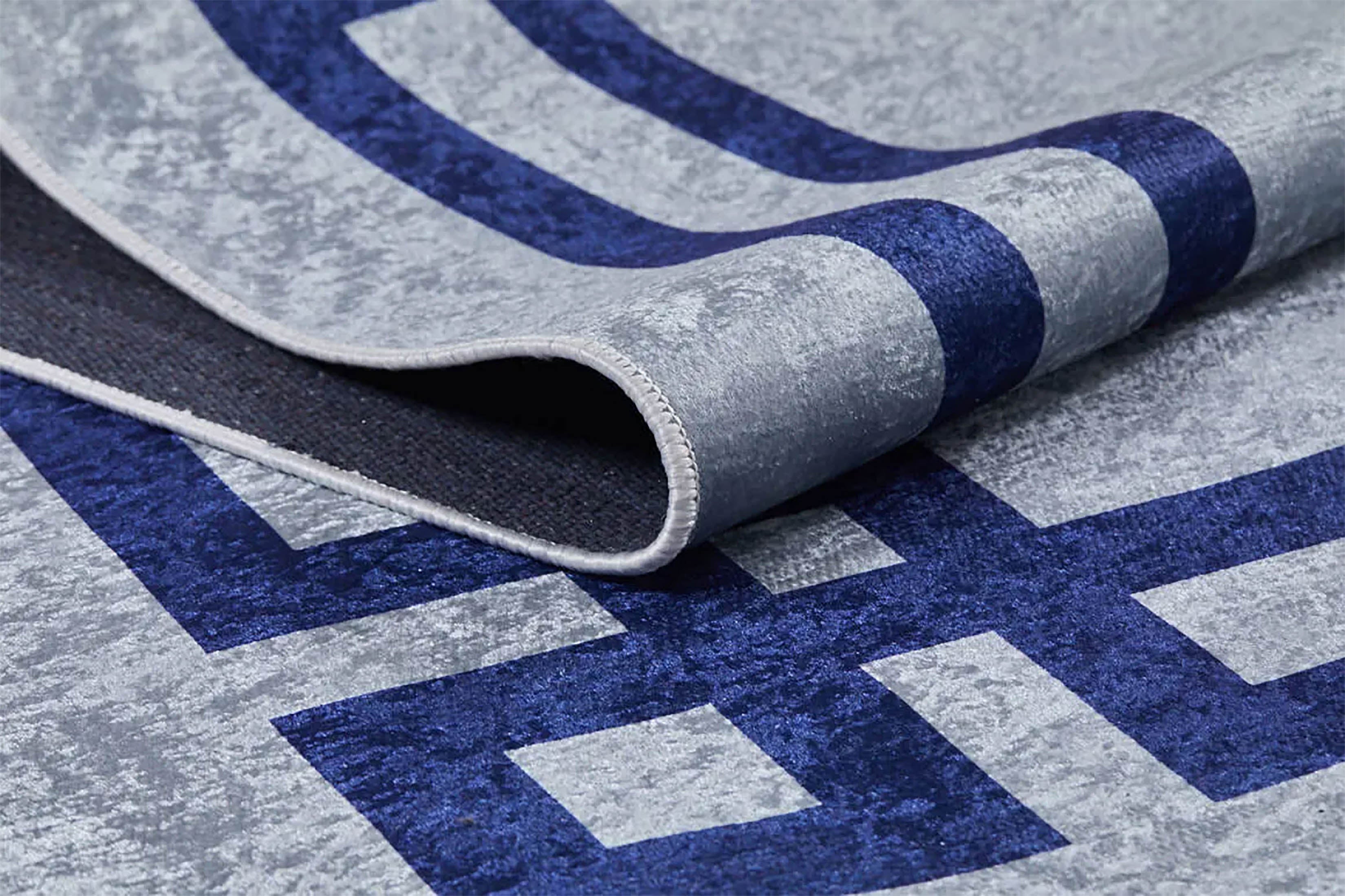 Georgia Geometric Gray Blue Rug