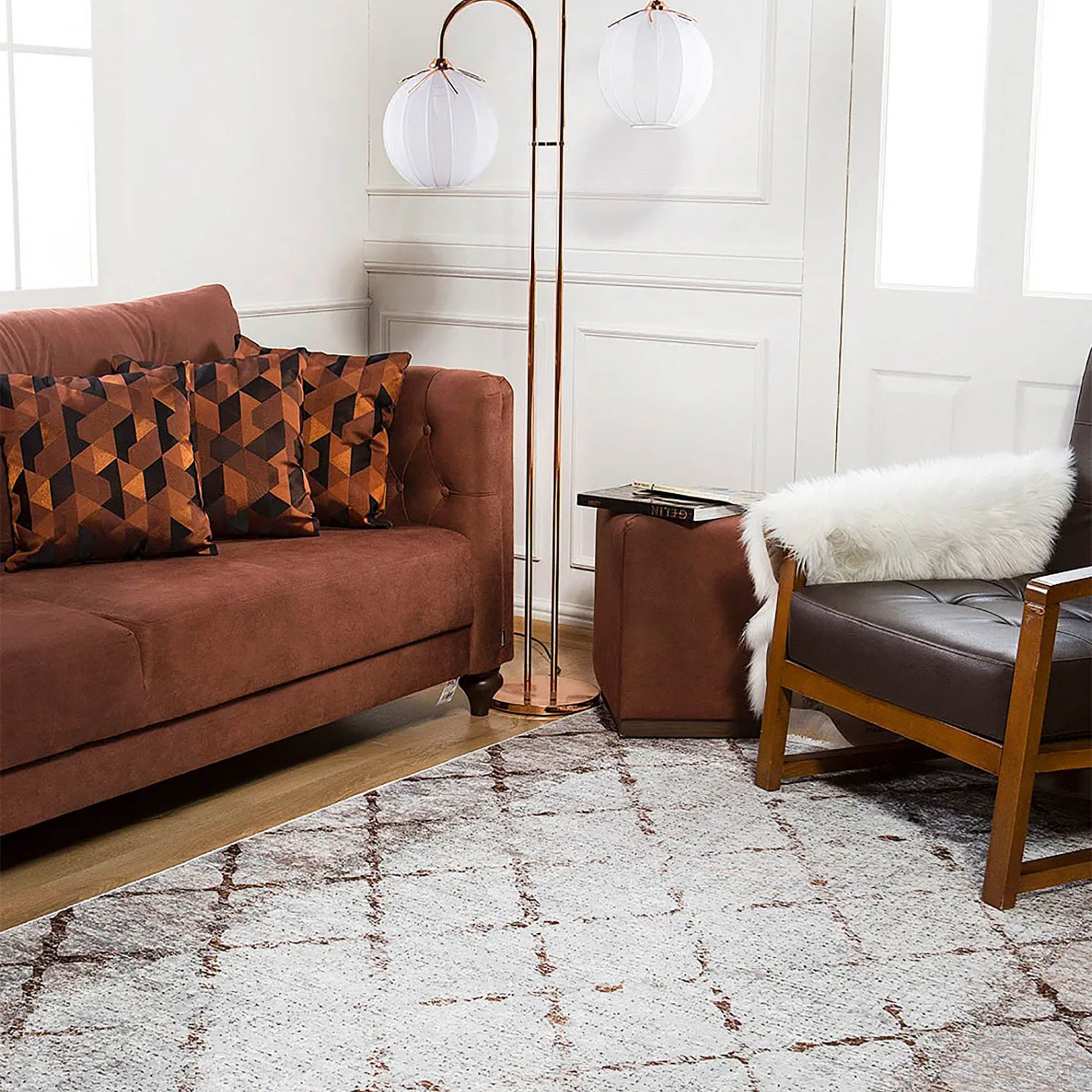 Brielle Geometric Antique Artdeco Rug