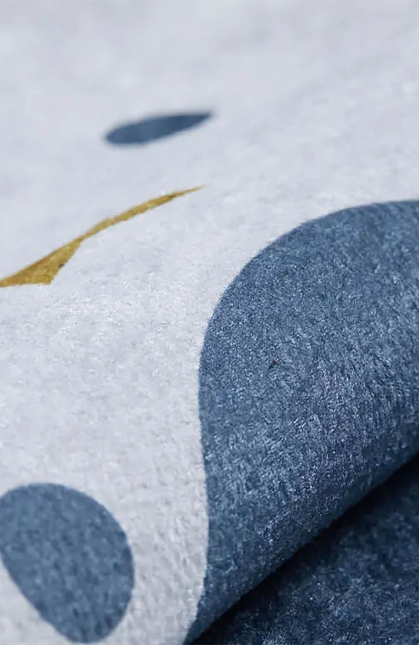 Elsa Cloudy Star Gray Blue Kids Rug