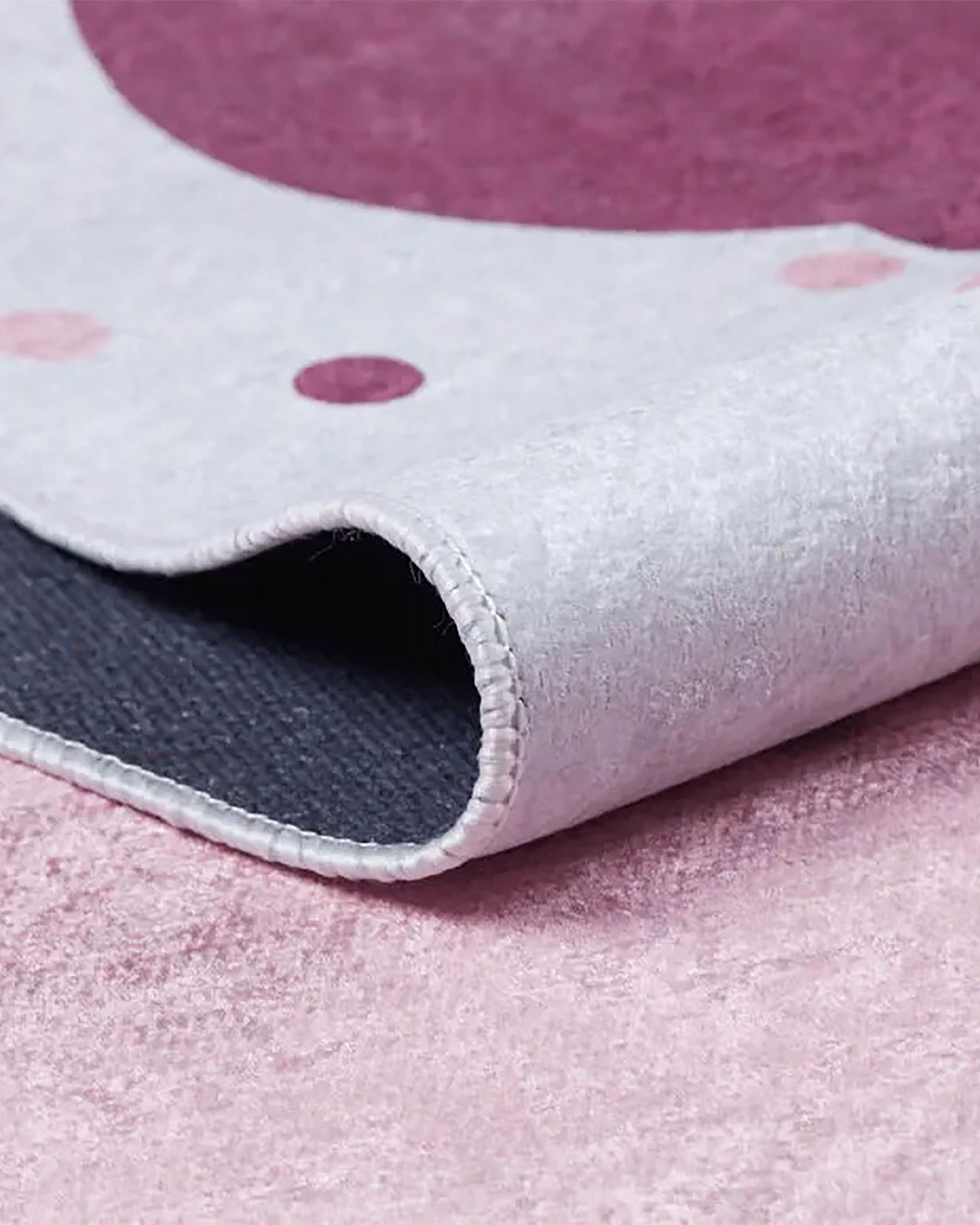 Belle Cloudy Star Pink Cream Kids Rug