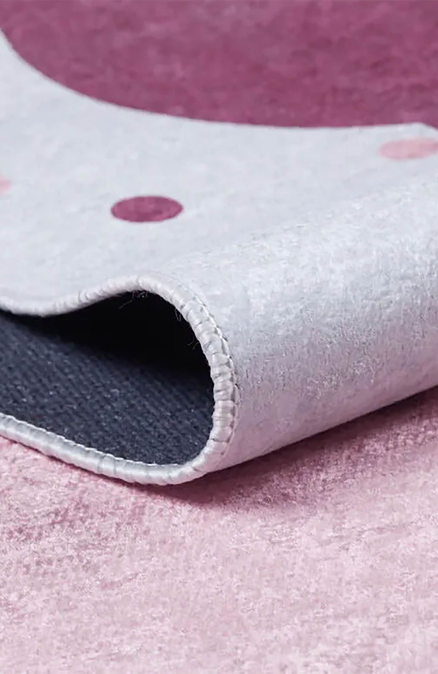 Belle Cloudy Star Pink Cream Kids Rug