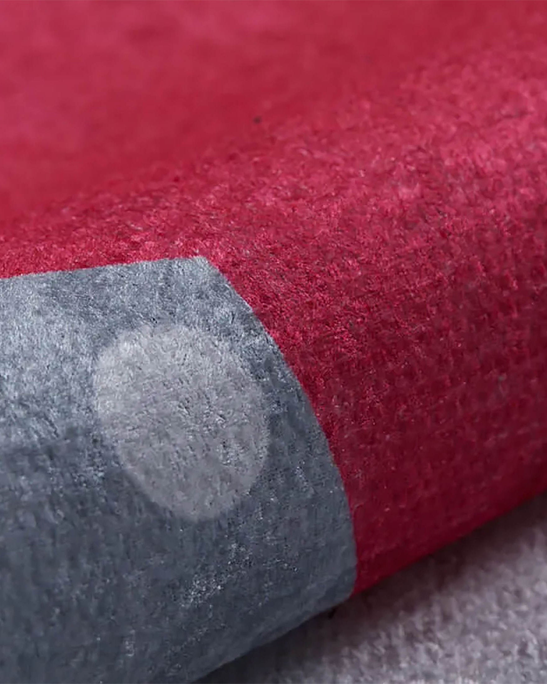 Mulan Cloudy Star Gray Red Kids Rug