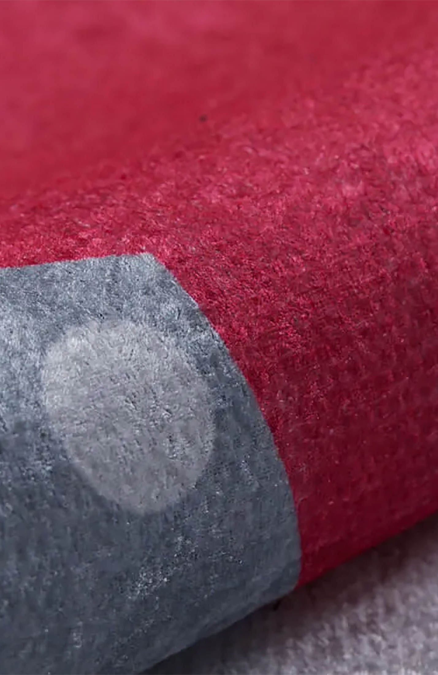 Mulan Cloudy Star Gray Red Kids Rug