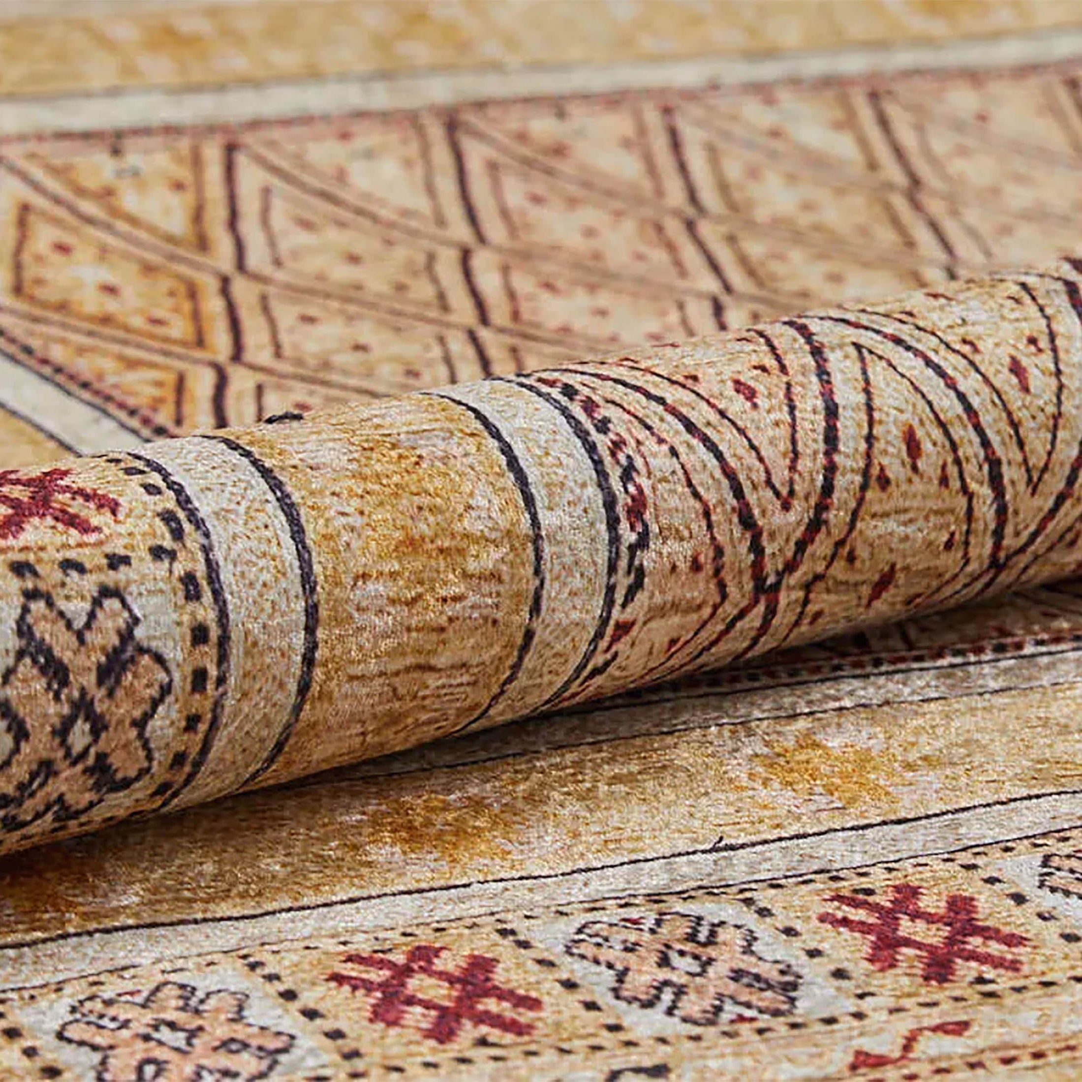 Orish Turkish Kilim Orange Yellow Rug