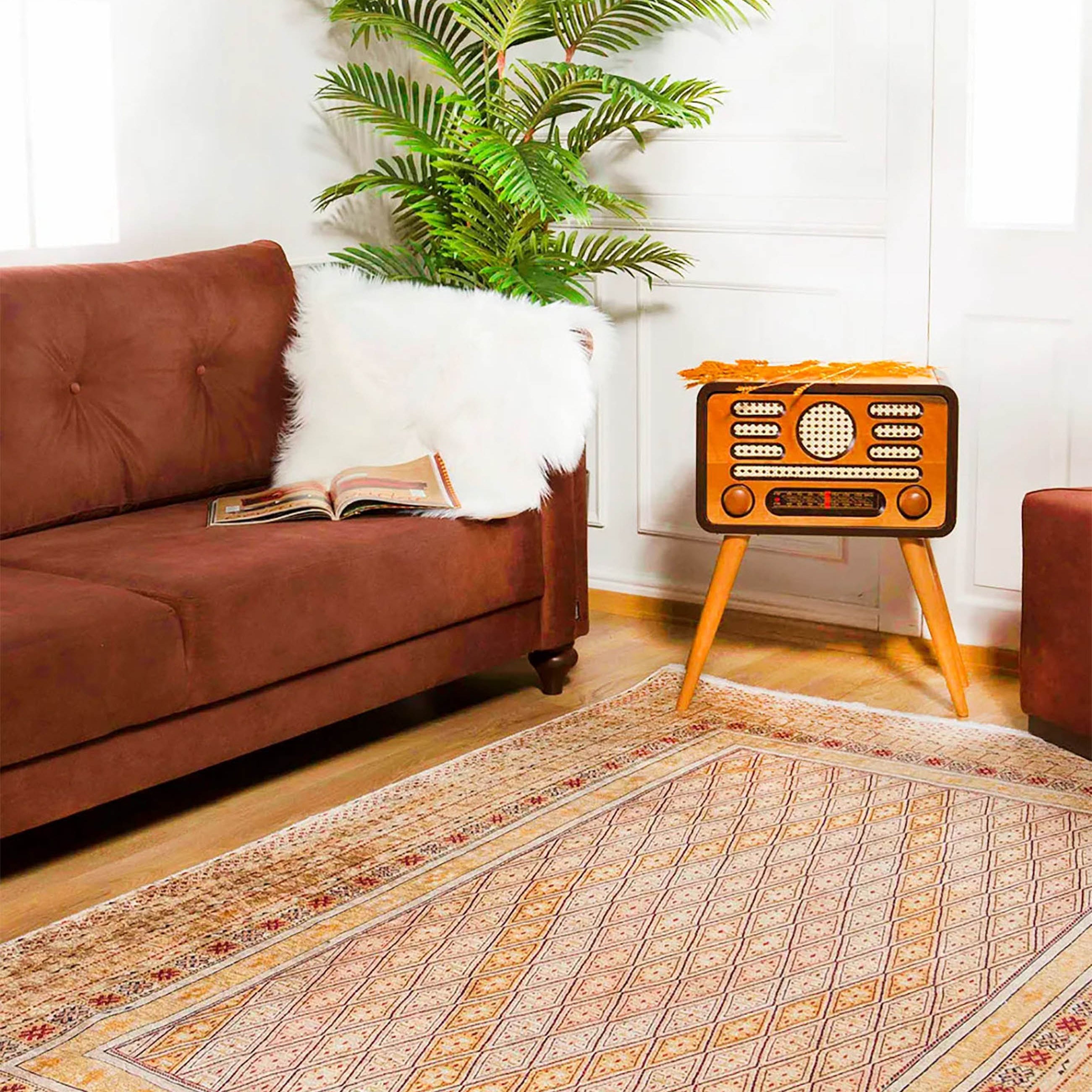 Orish Turkish Kilim Orange Yellow Rug