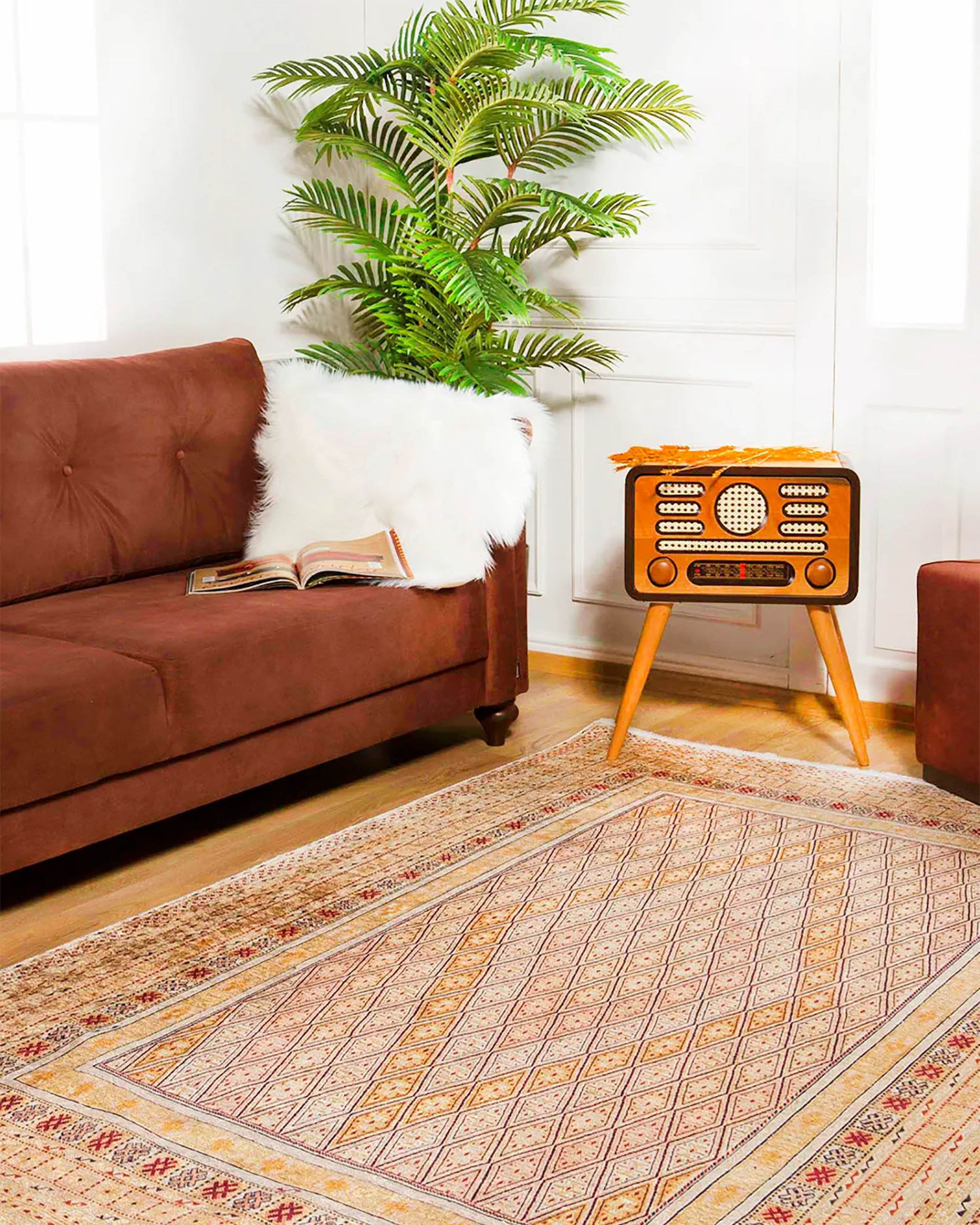 Orish Turkish Kilim Orange Yellow Rug