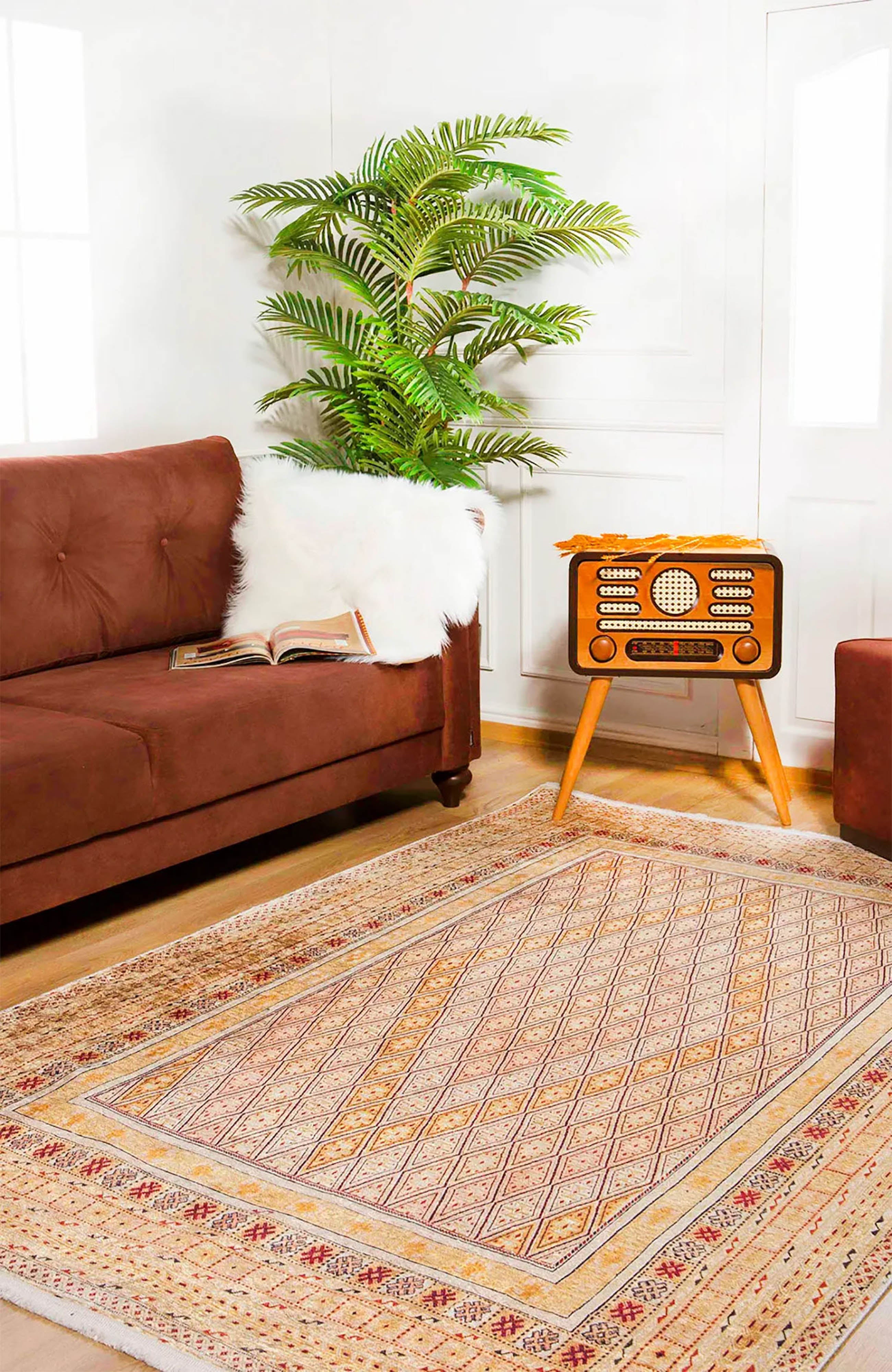 Orish Turkish Kilim Orange Yellow Rug