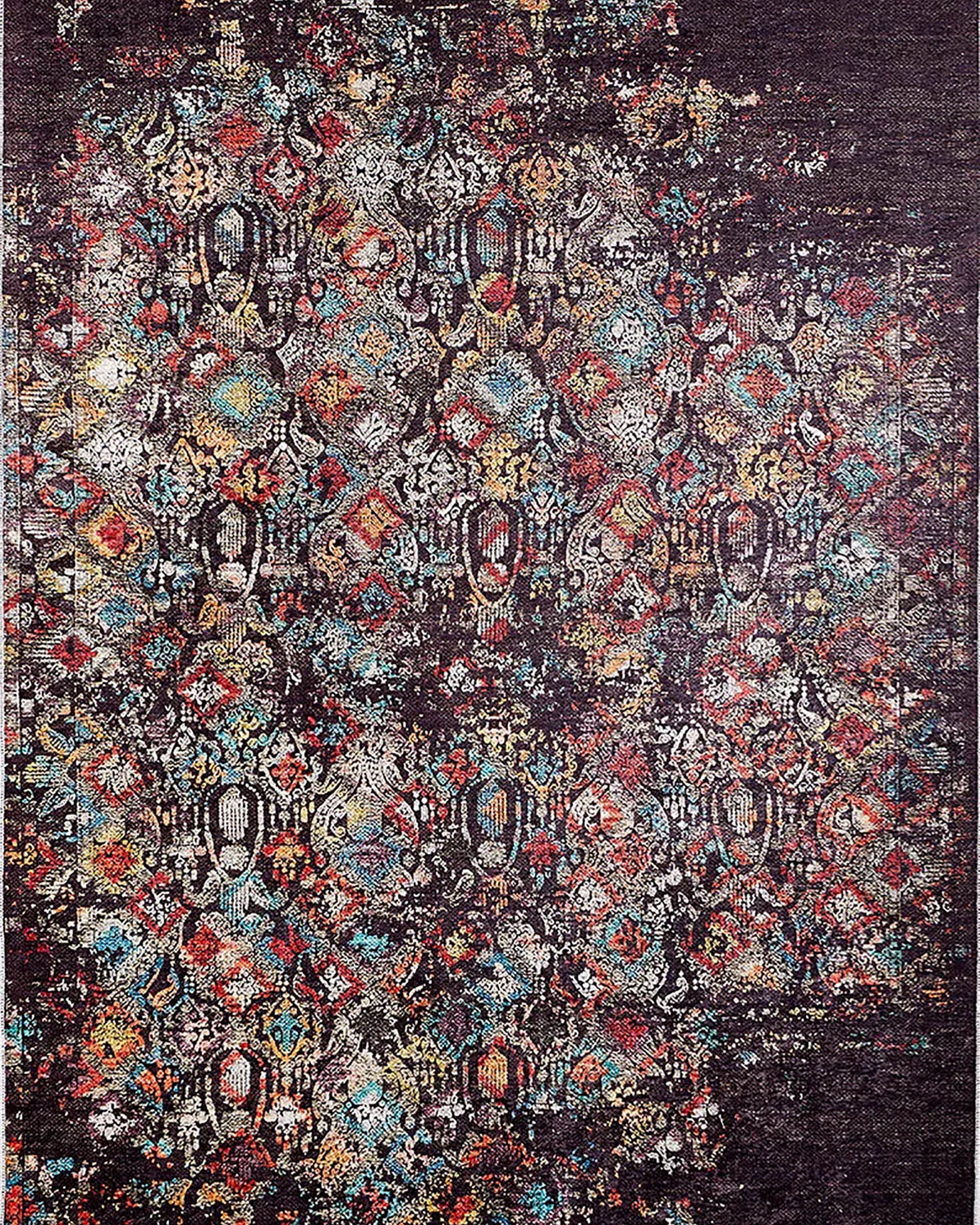 Aurora Turkish Modern Boho Geometric Brown Rug