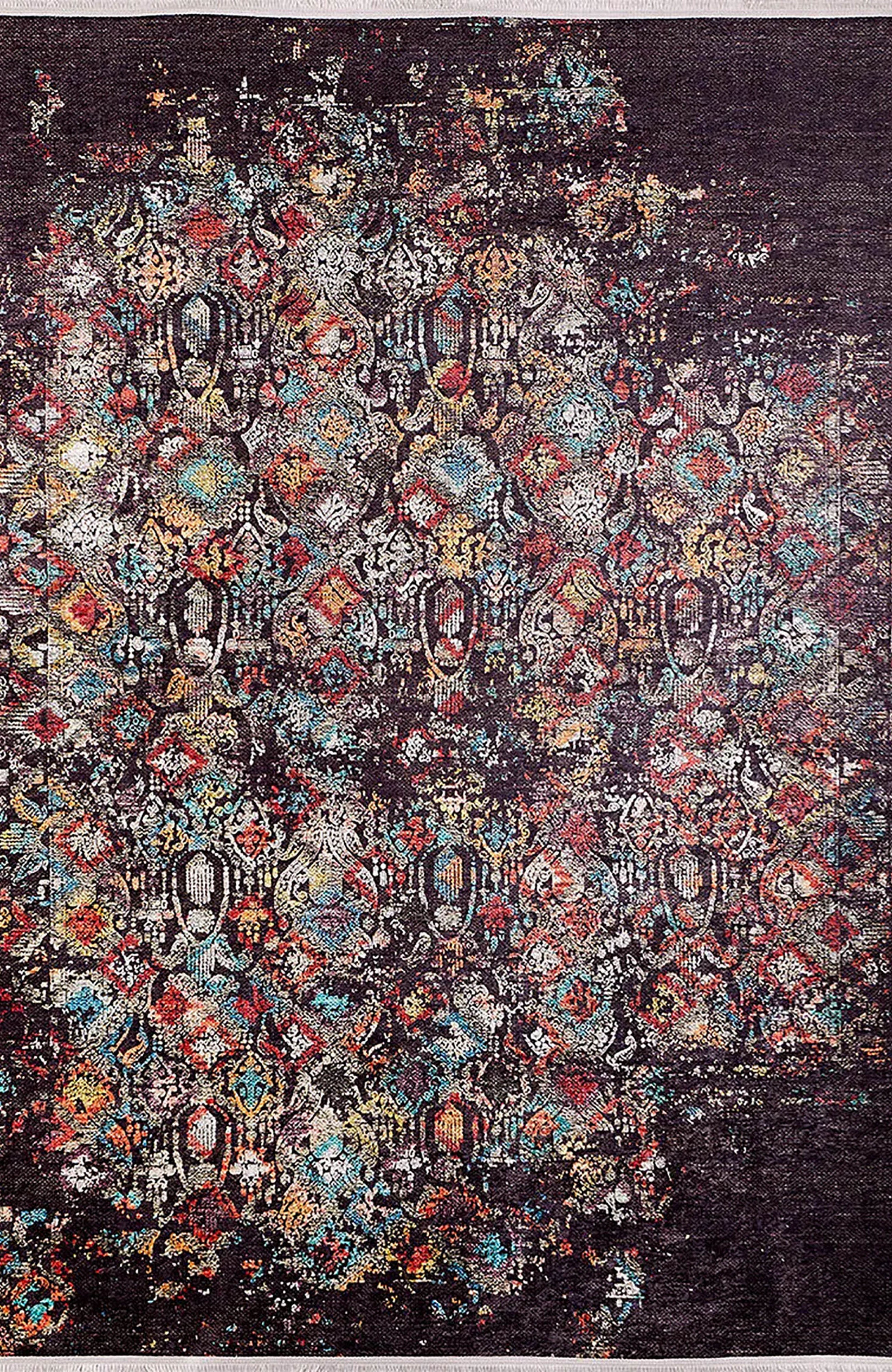Aurora Turkish Modern Boho Geometric Brown Rug