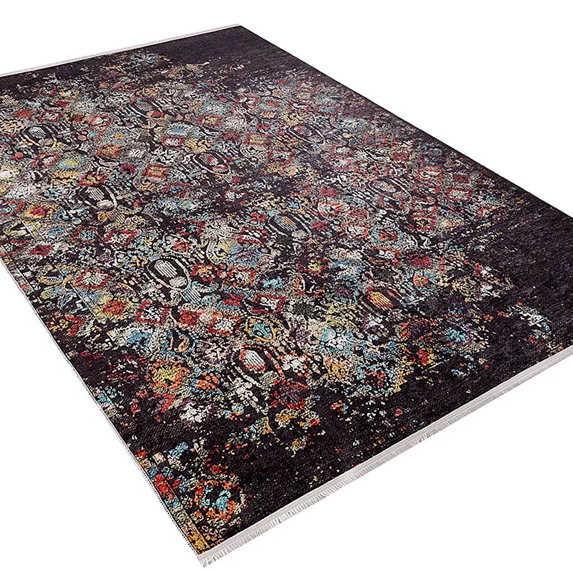 Aurora Turkish Modern Boho Geometric Brown Rug