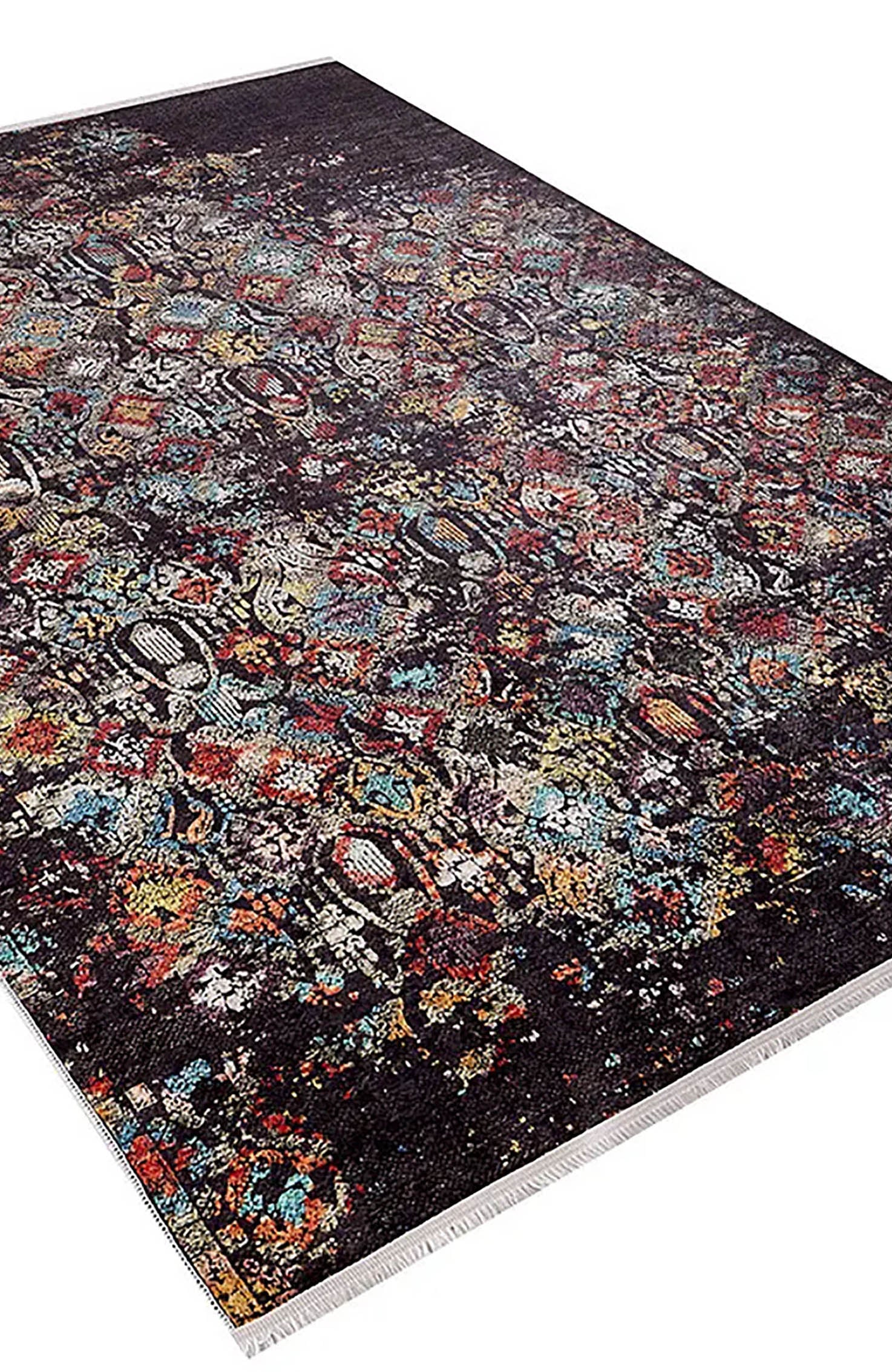 Aurora Turkish Modern Boho Geometric Brown Rug