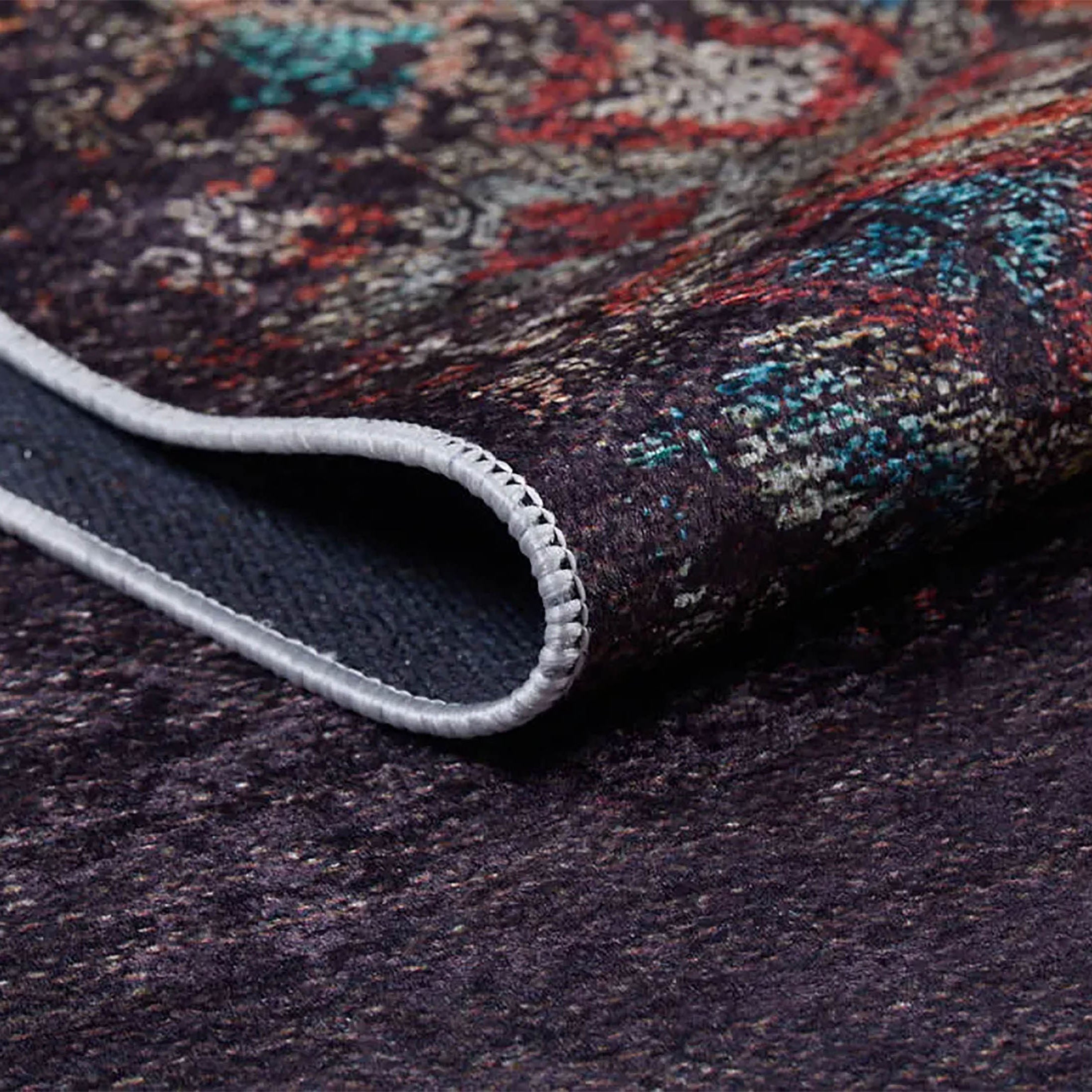 Aurora Turkish Modern Boho Geometric Brown Rug