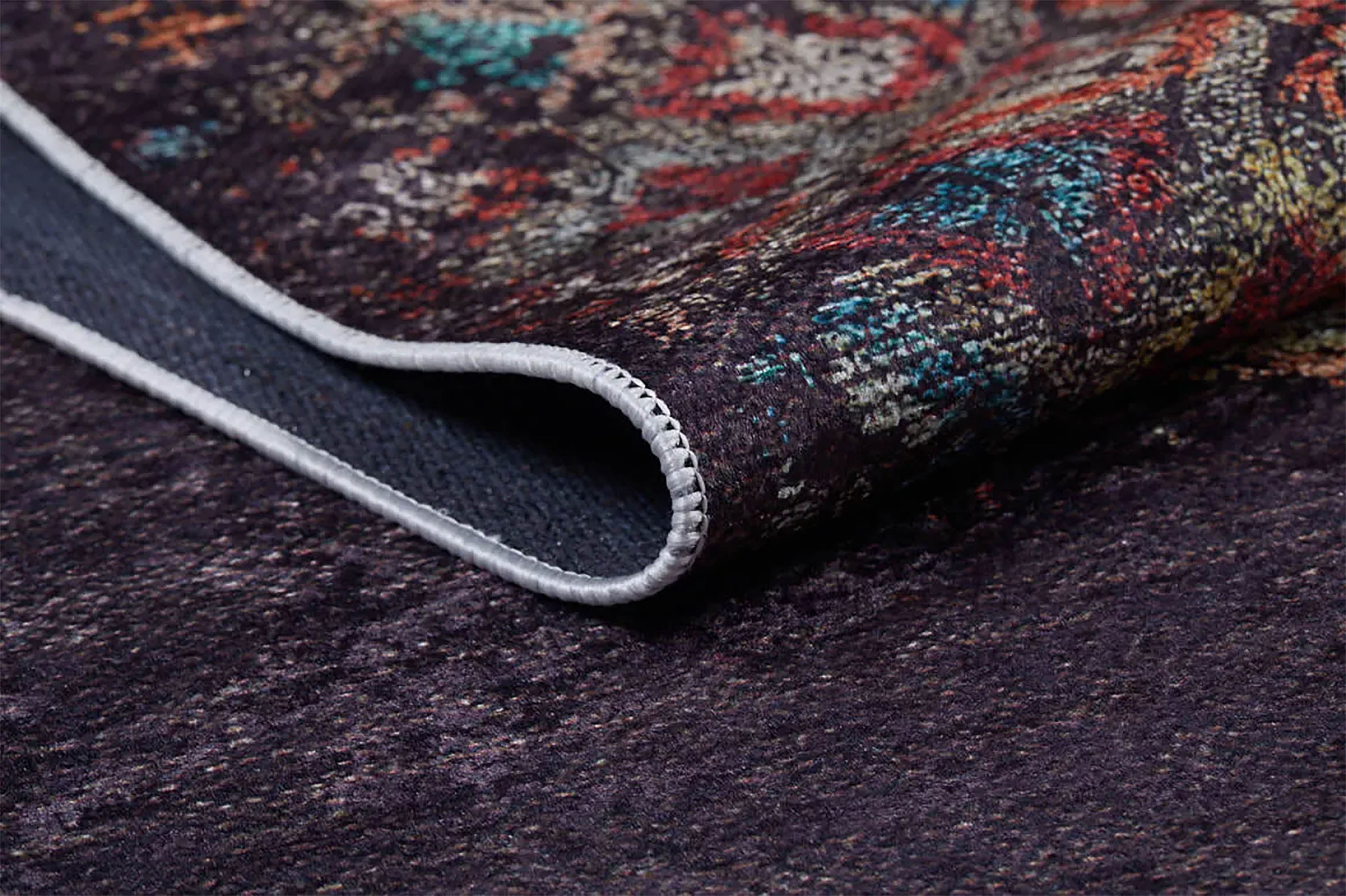 Aurora Turkish Modern Boho Geometric Brown Rug