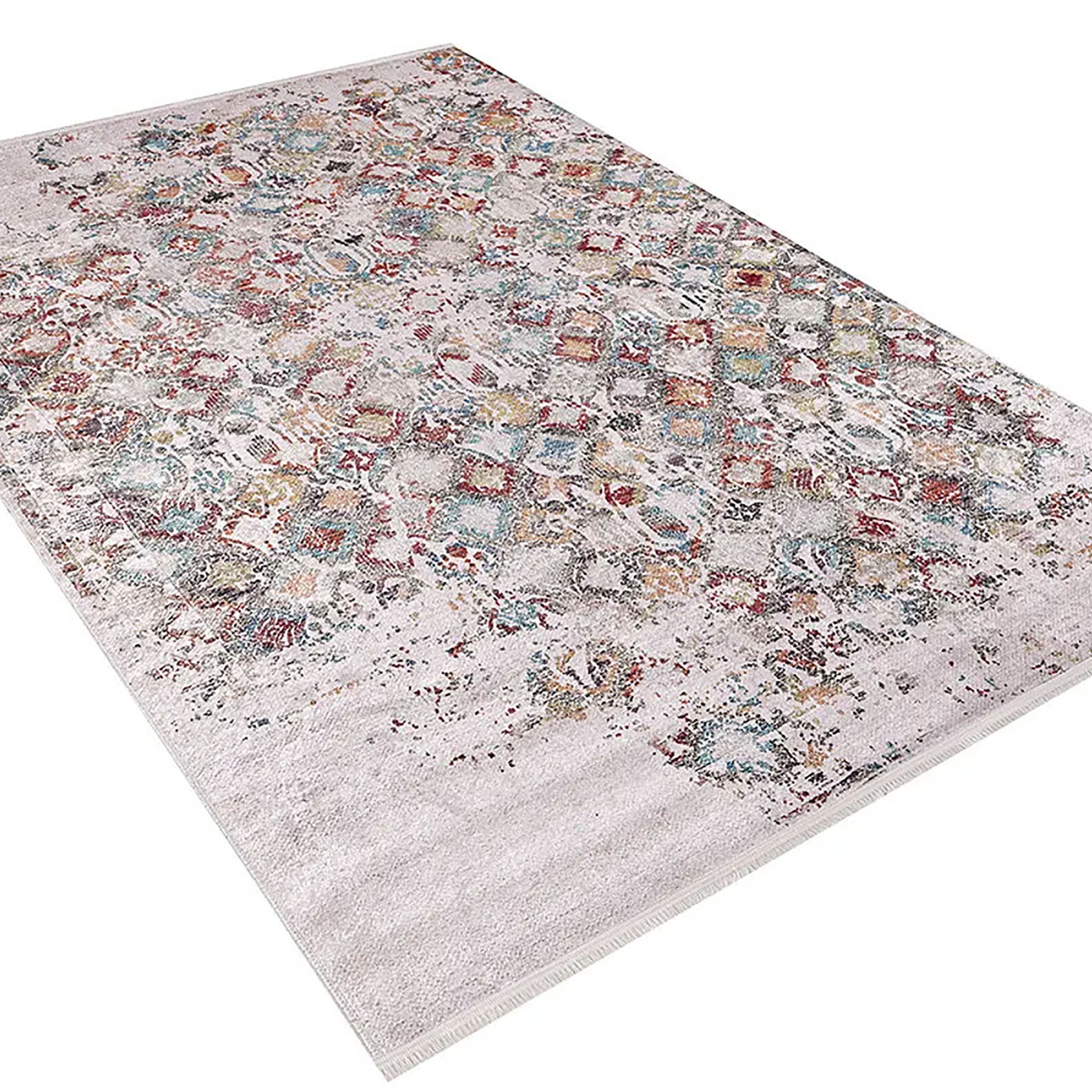 Evelyn Floral Turkish Oriental Beige Rug