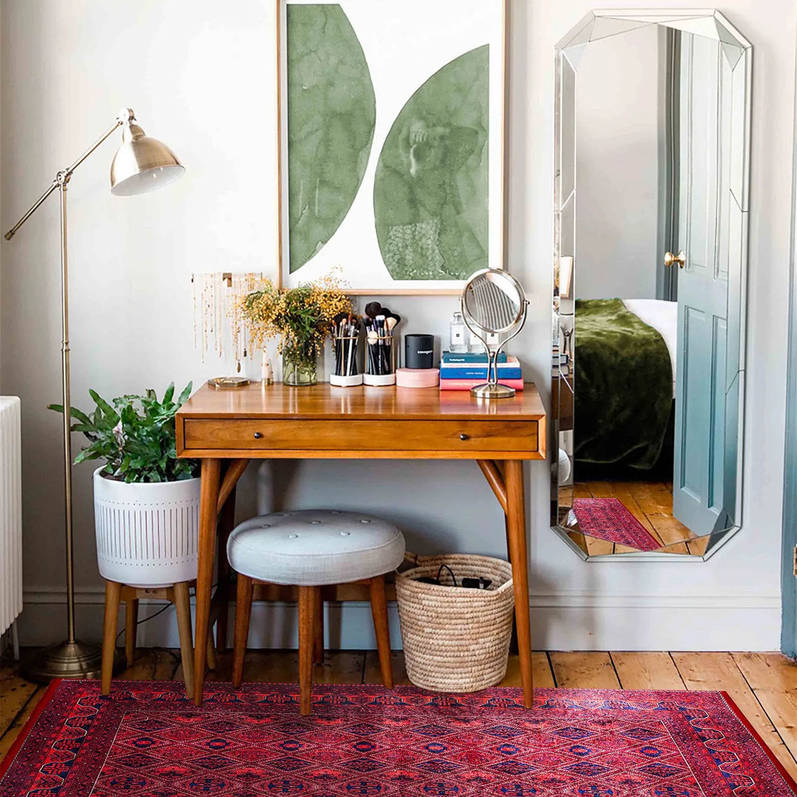 Rifa Burgundy Red Rug