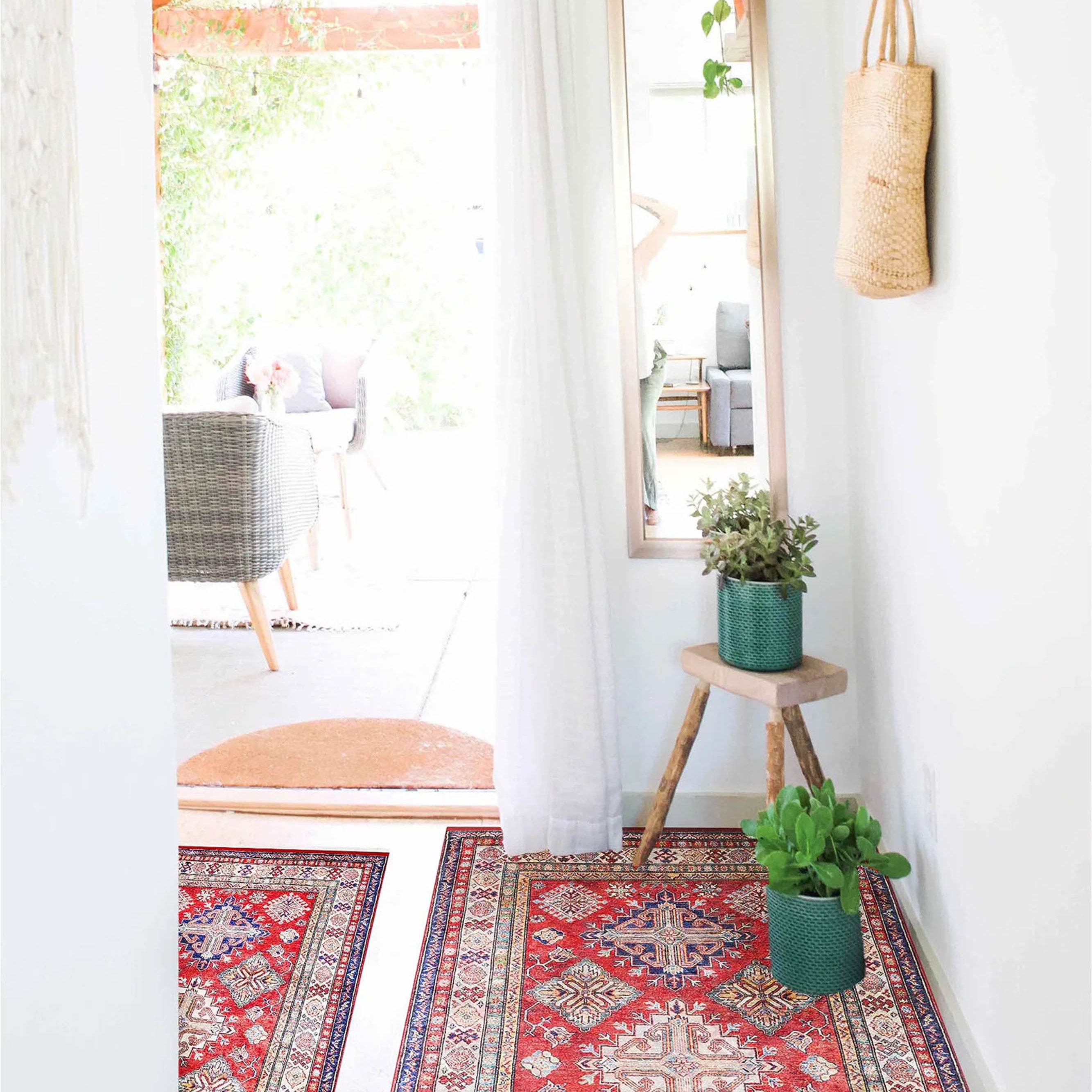 Tufa Turkish Kilim Red Beige Rug