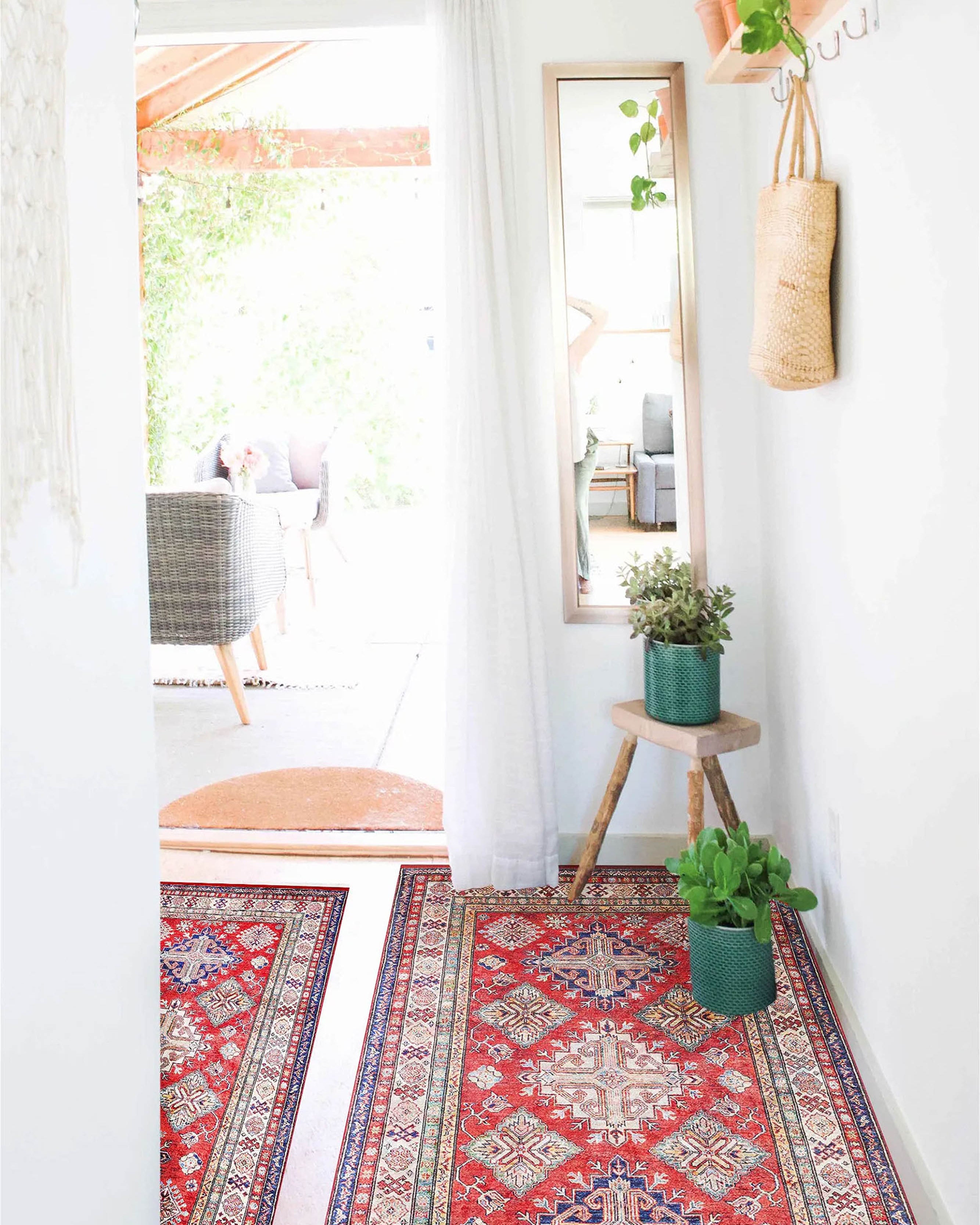 Tufa Turkish Kilim Red Beige Rug