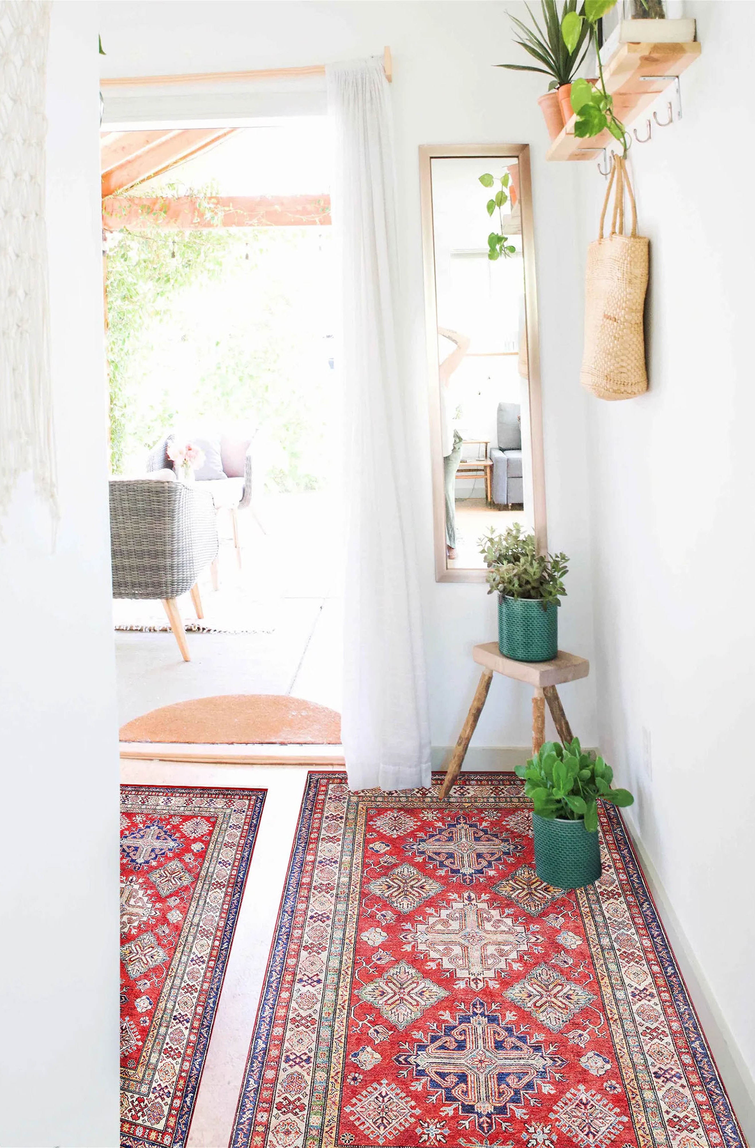 Tufa Turkish Kilim Red Beige Rug