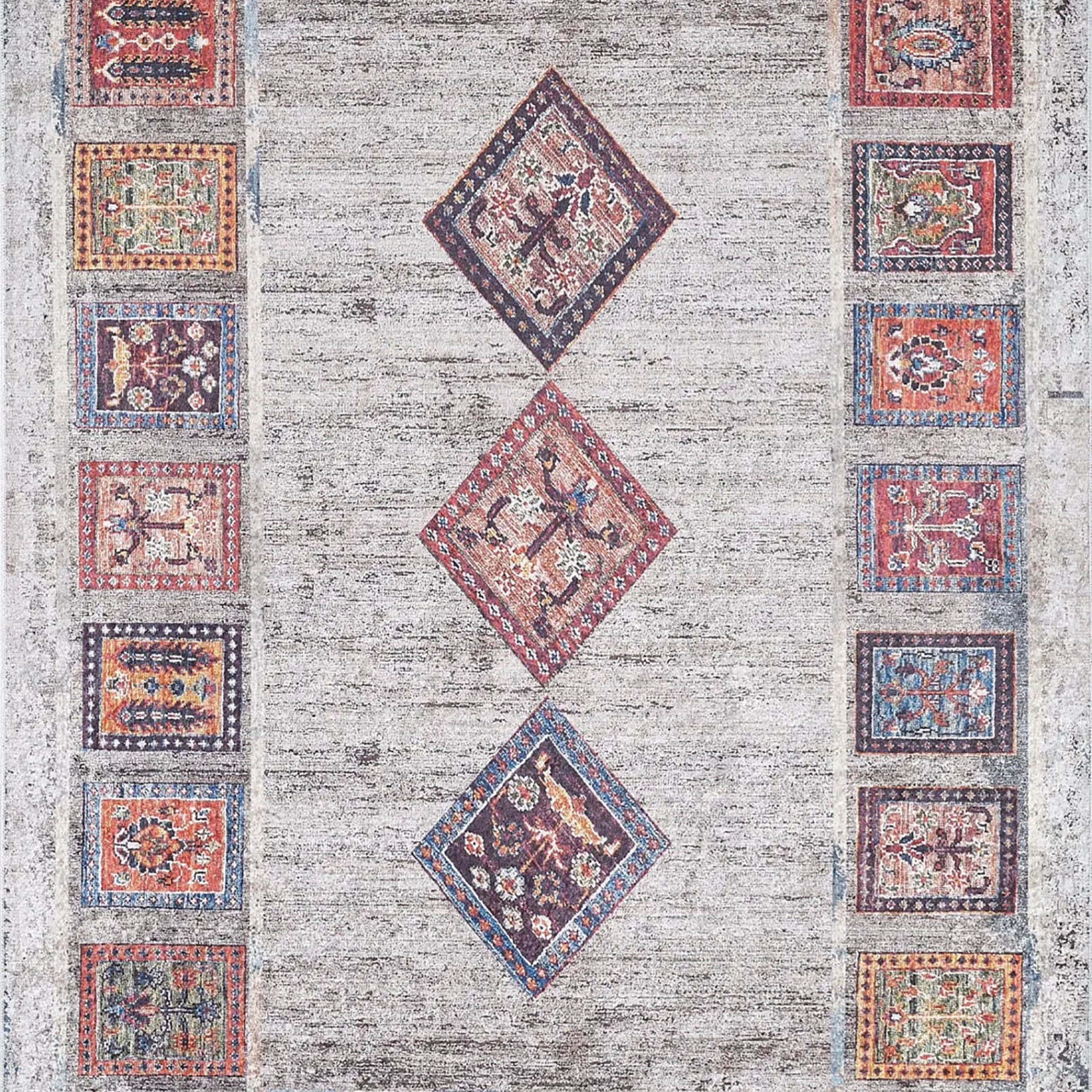 Bailee Antique Turkish Bohemian Geometric Rug