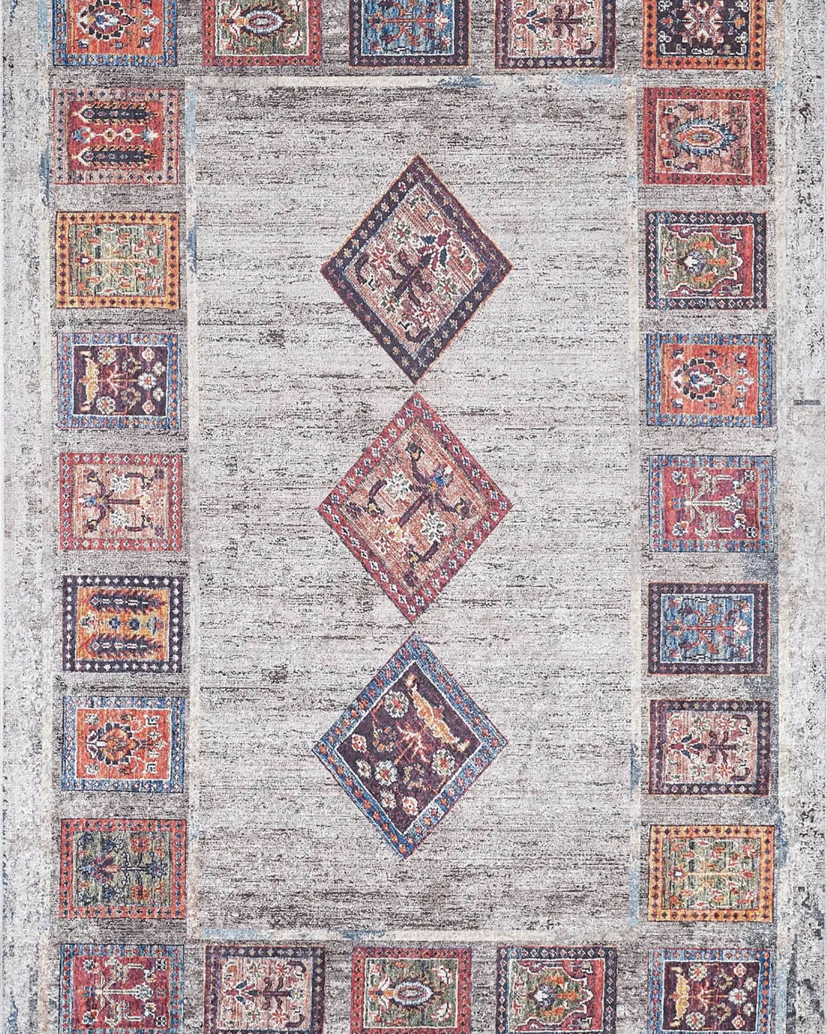Bailee Antique Turkish Bohemian Geometric Rug