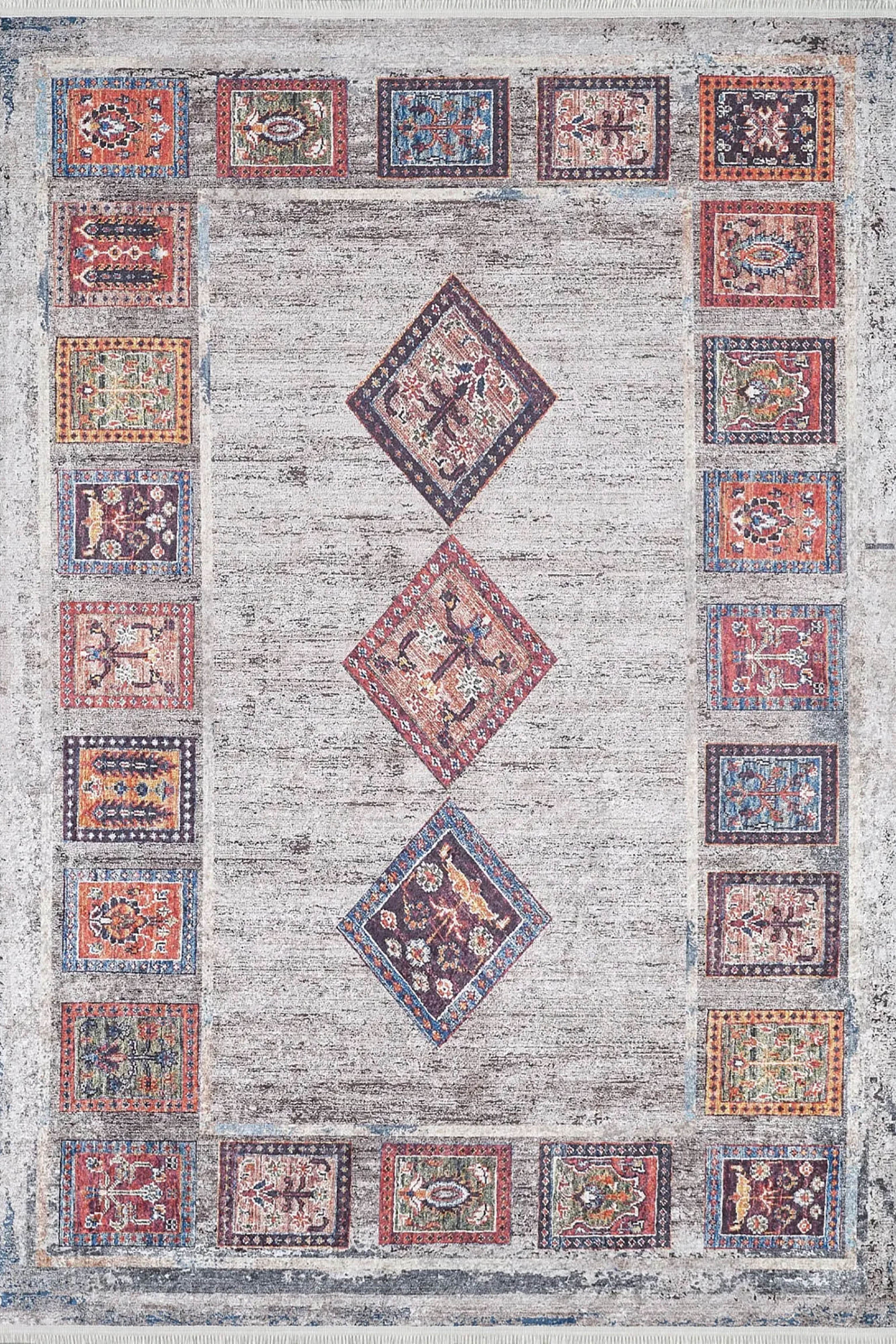 Bailee Antique Turkish Bohemian Geometric Rug