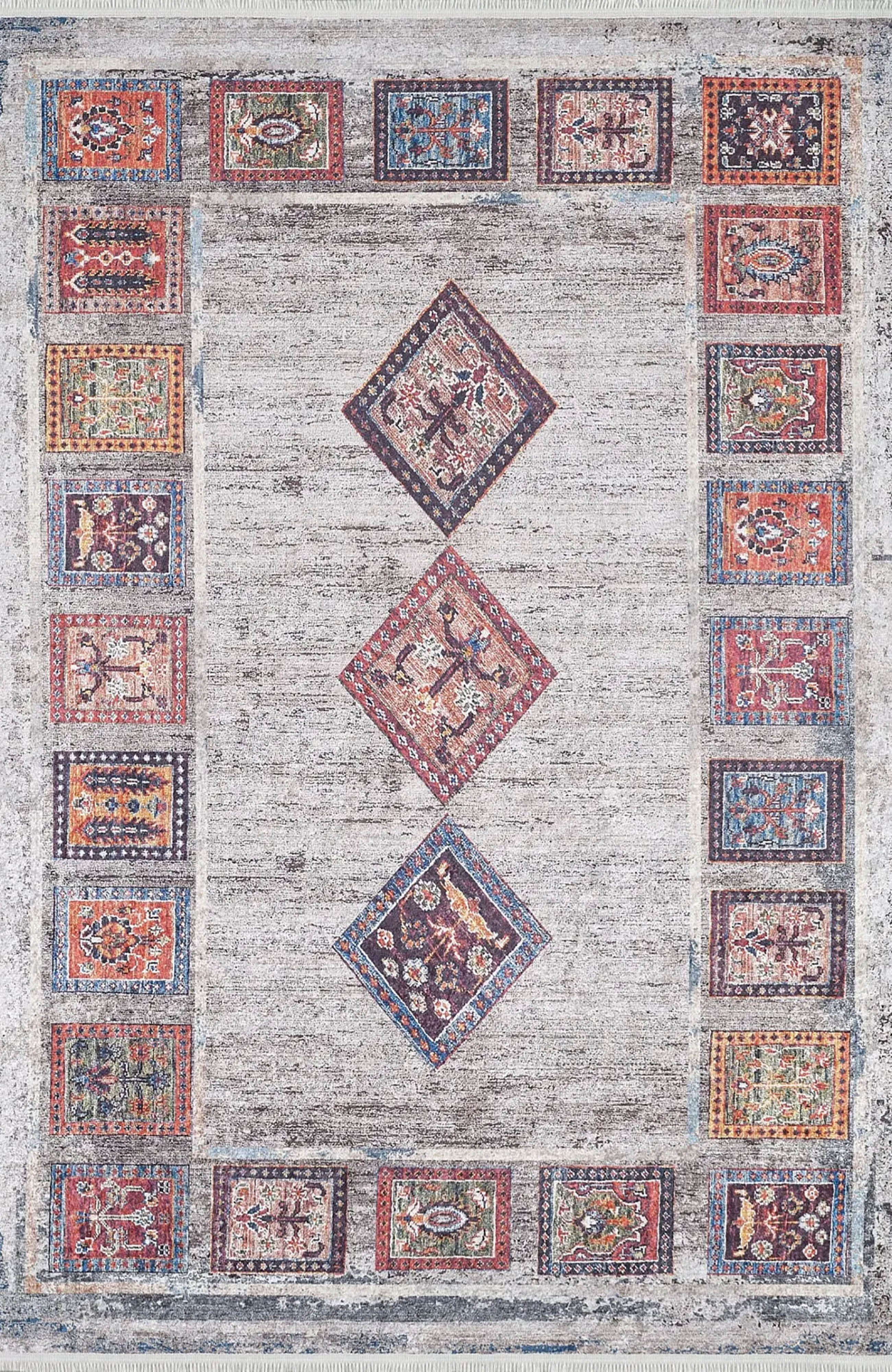 Bailee Antique Turkish Bohemian Geometric Rug
