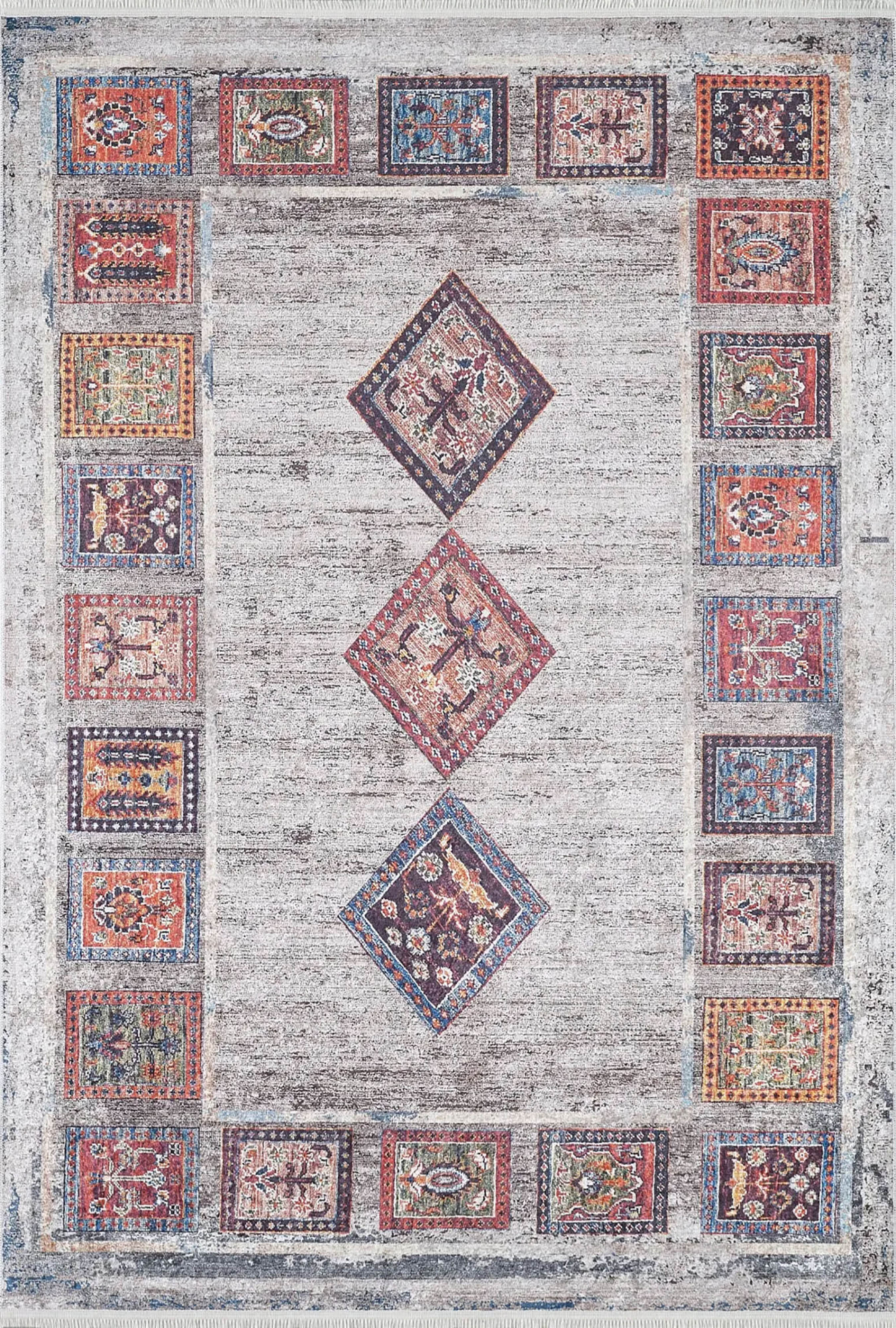 Bailee Antique Turkish Bohemian Geometric Rug