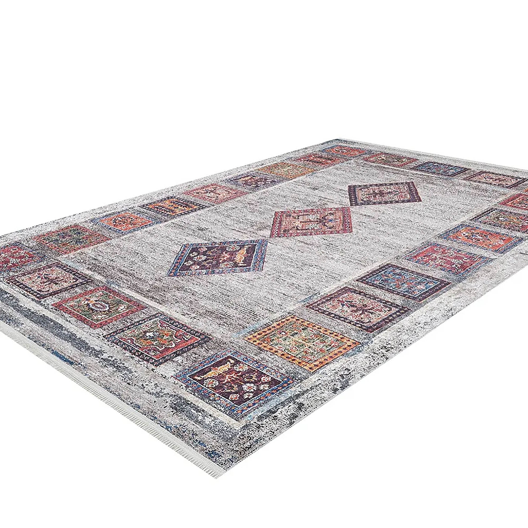 Bailee Antique Turkish Bohemian Geometric Rug