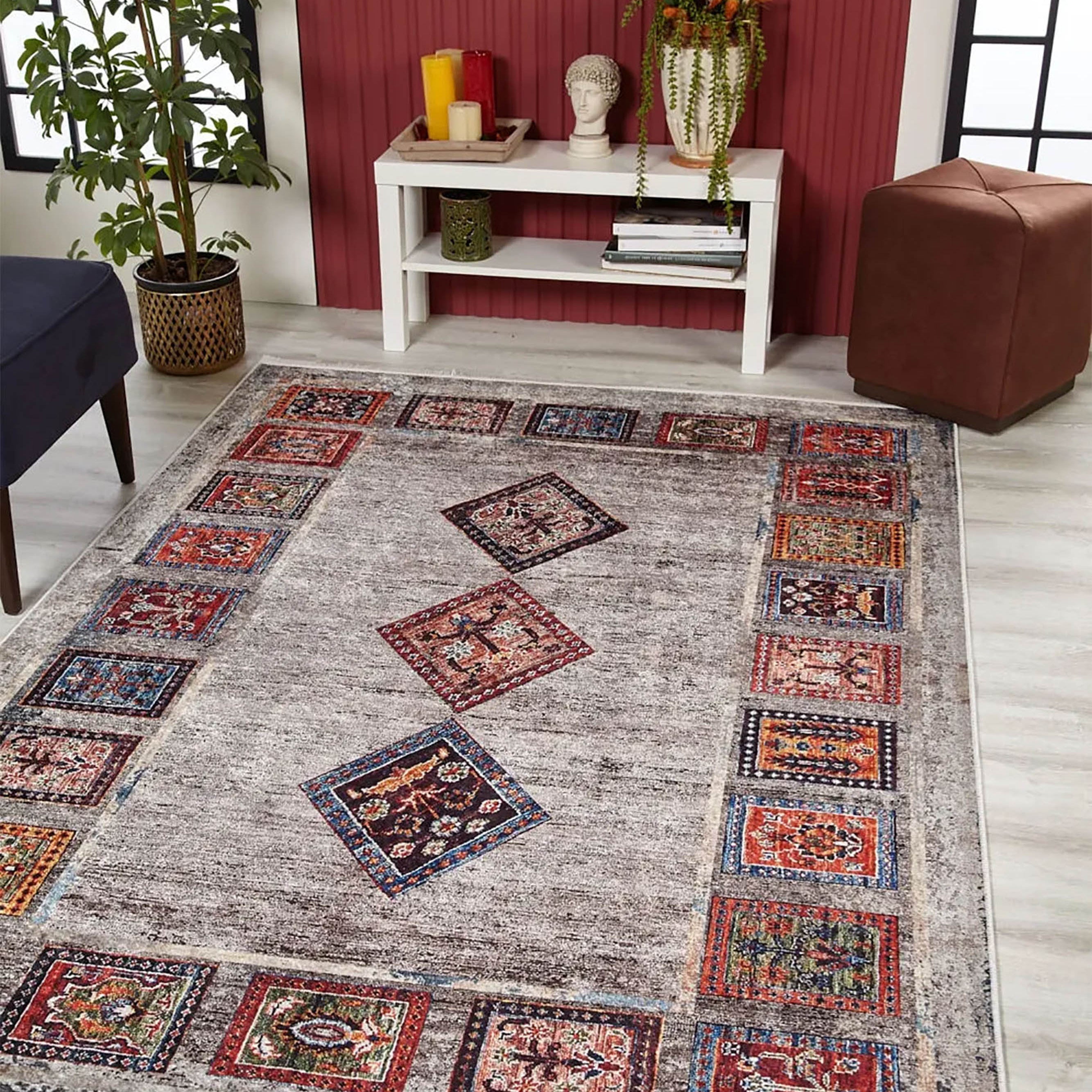 Bailee Antique Turkish Bohemian Geometric Rug