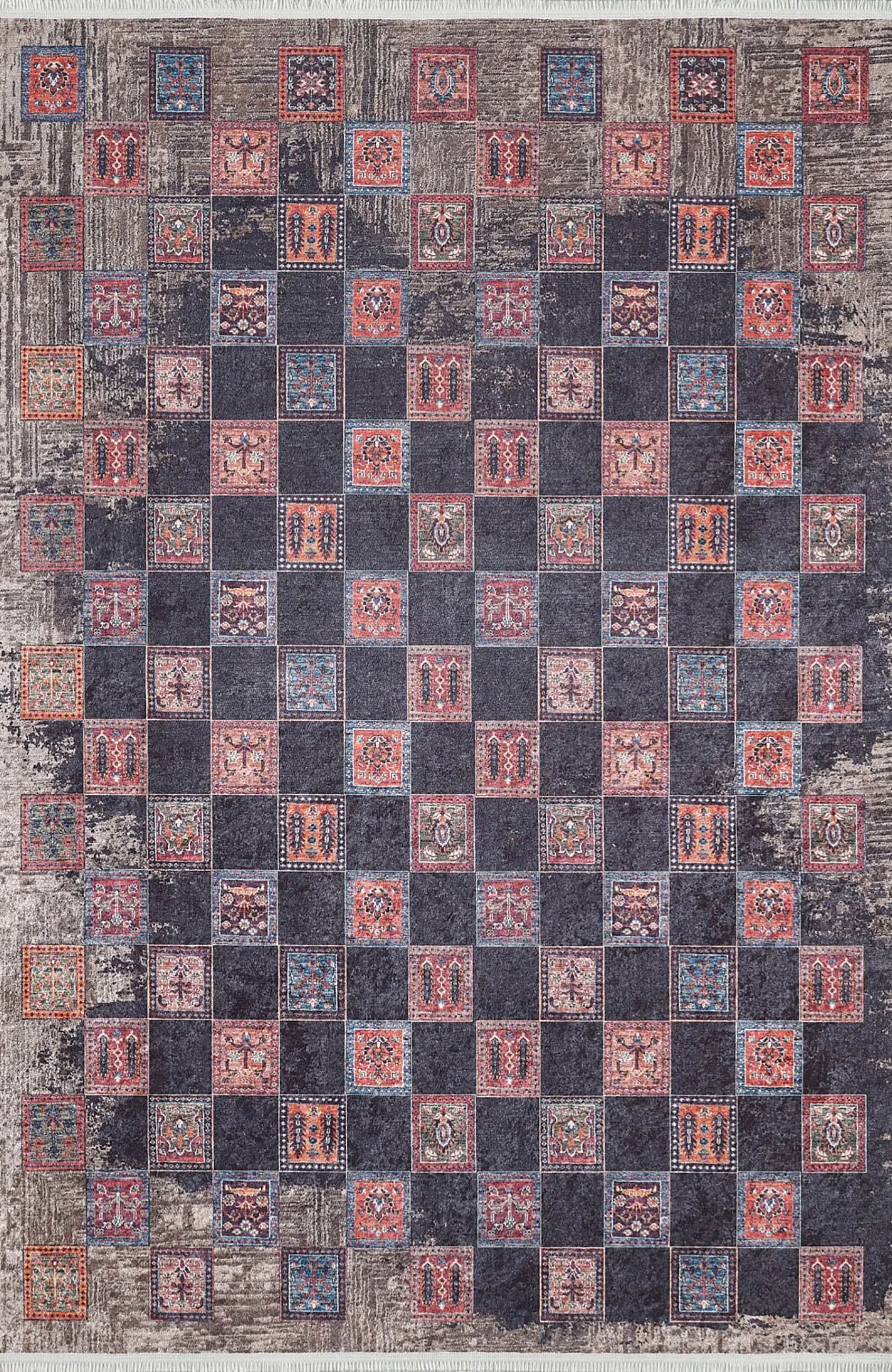 Violet Turkish Distressed Antique Style Luxury Rug