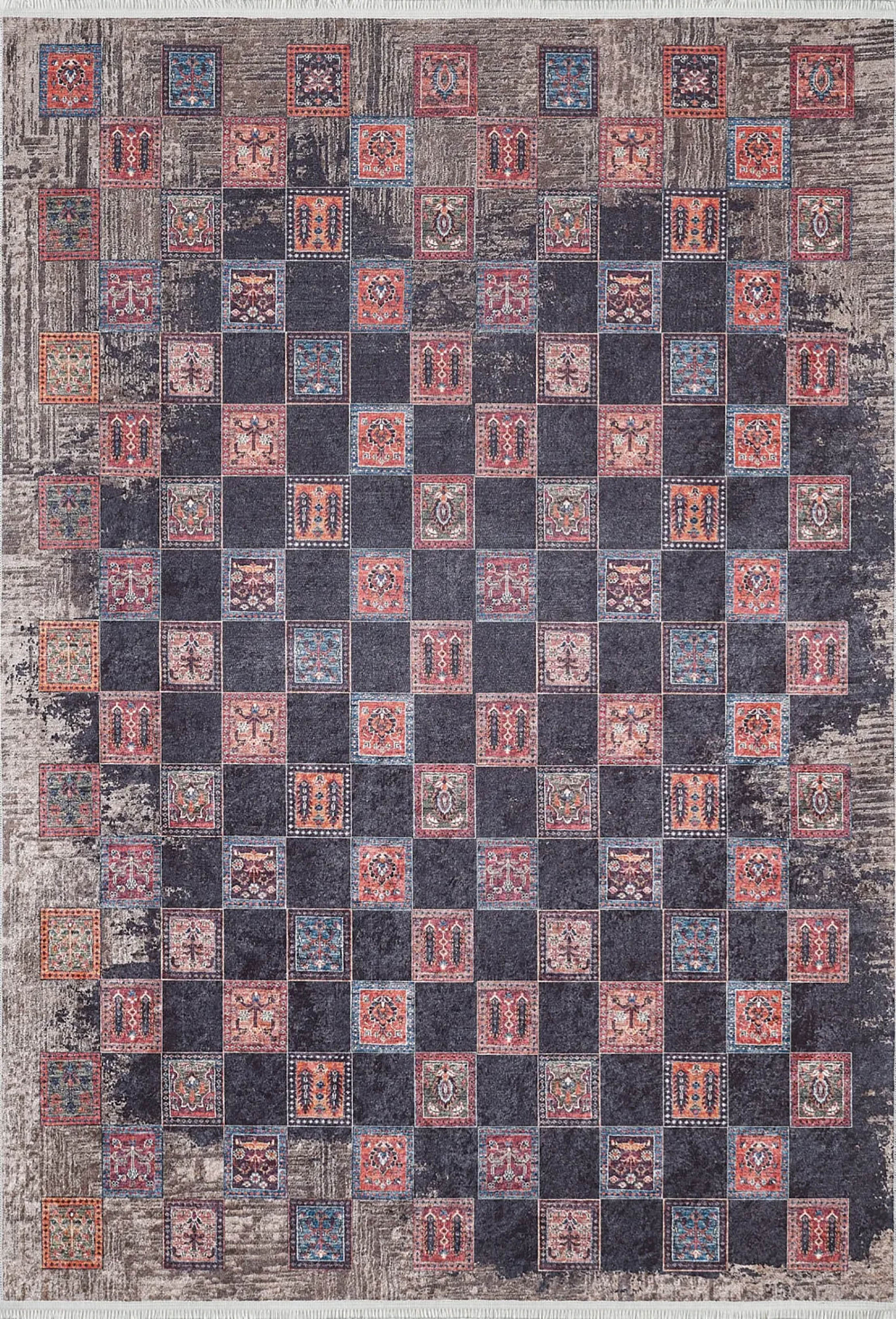 Violet Turkish Distressed Antique Style Luxury Rug