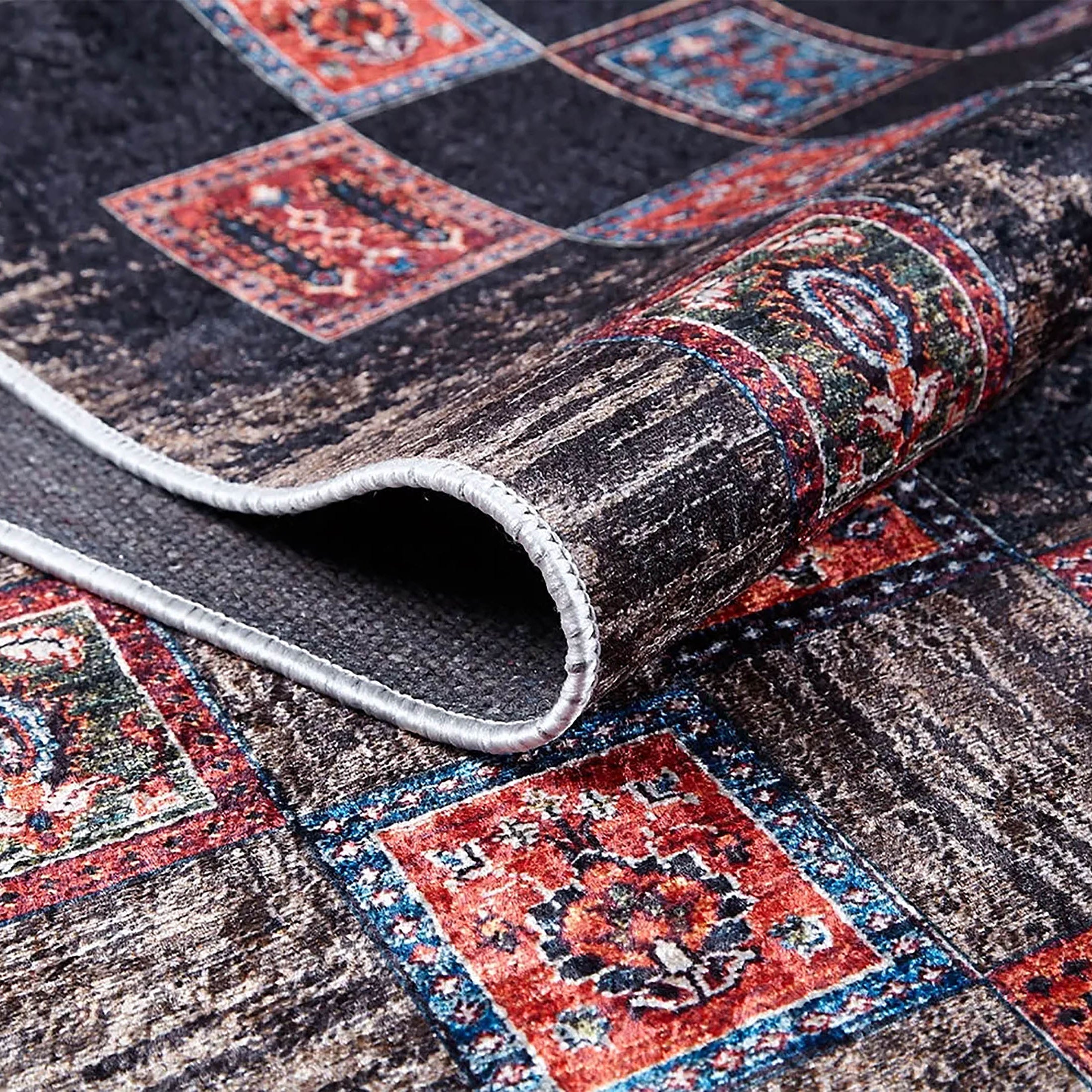 Violet Turkish Distressed Antique Style Luxury Rug